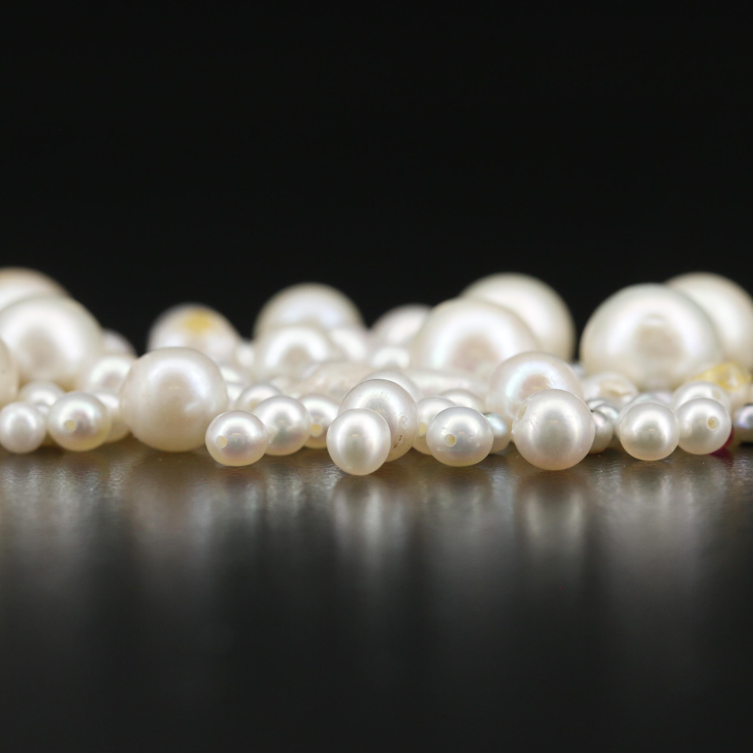 Loose Round Semi-Baroque and Baroque Drilled Cultured Pearls