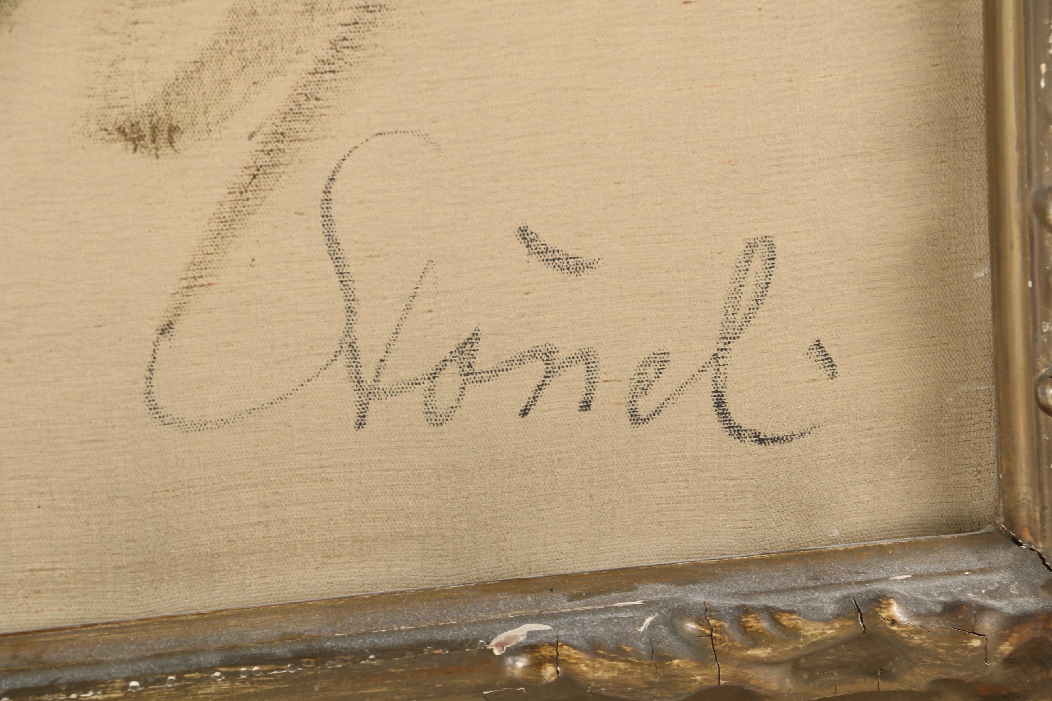 Portrait of a WWI Era Soldier Oil Painting