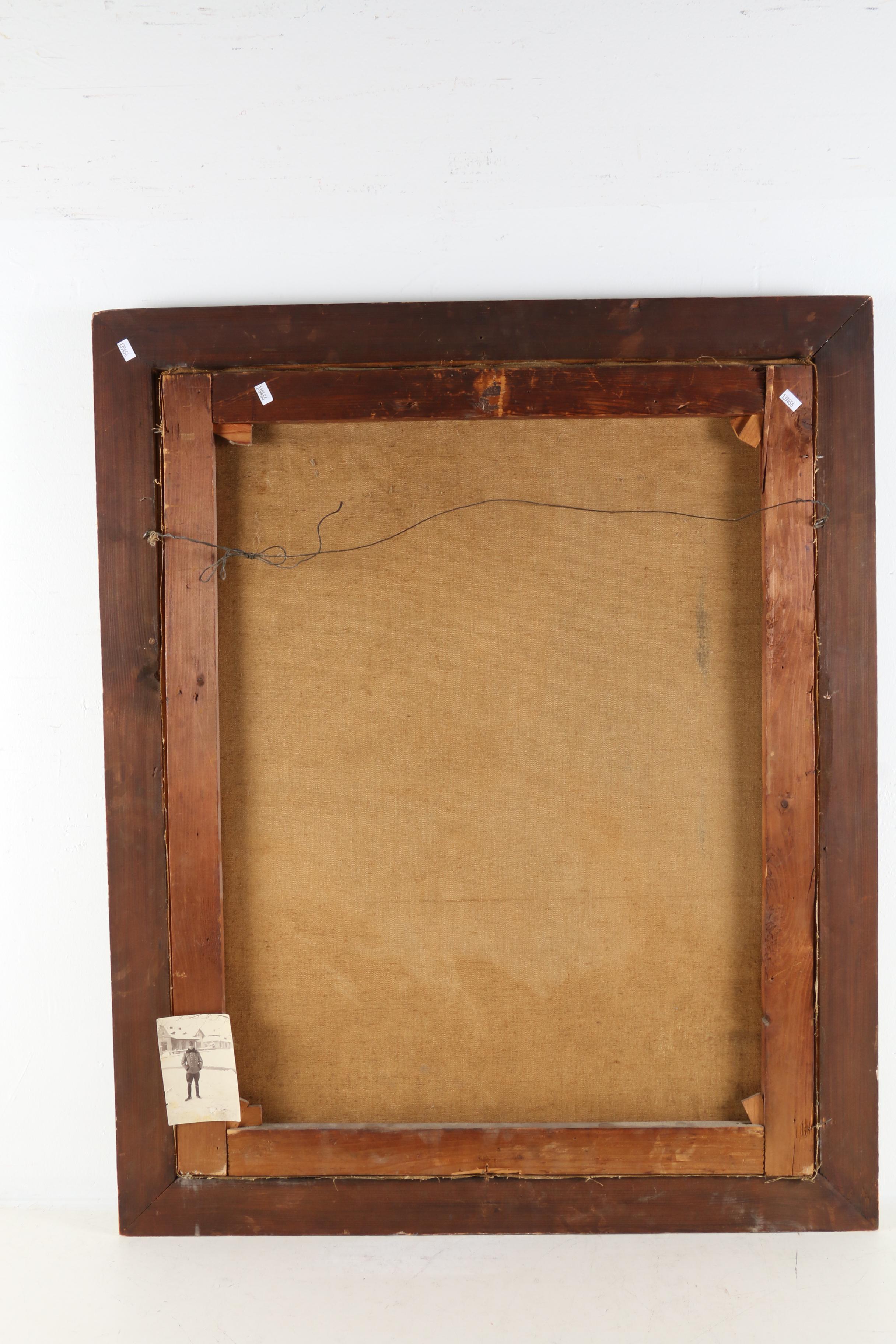 Portrait of a WWI Era Soldier Oil Painting