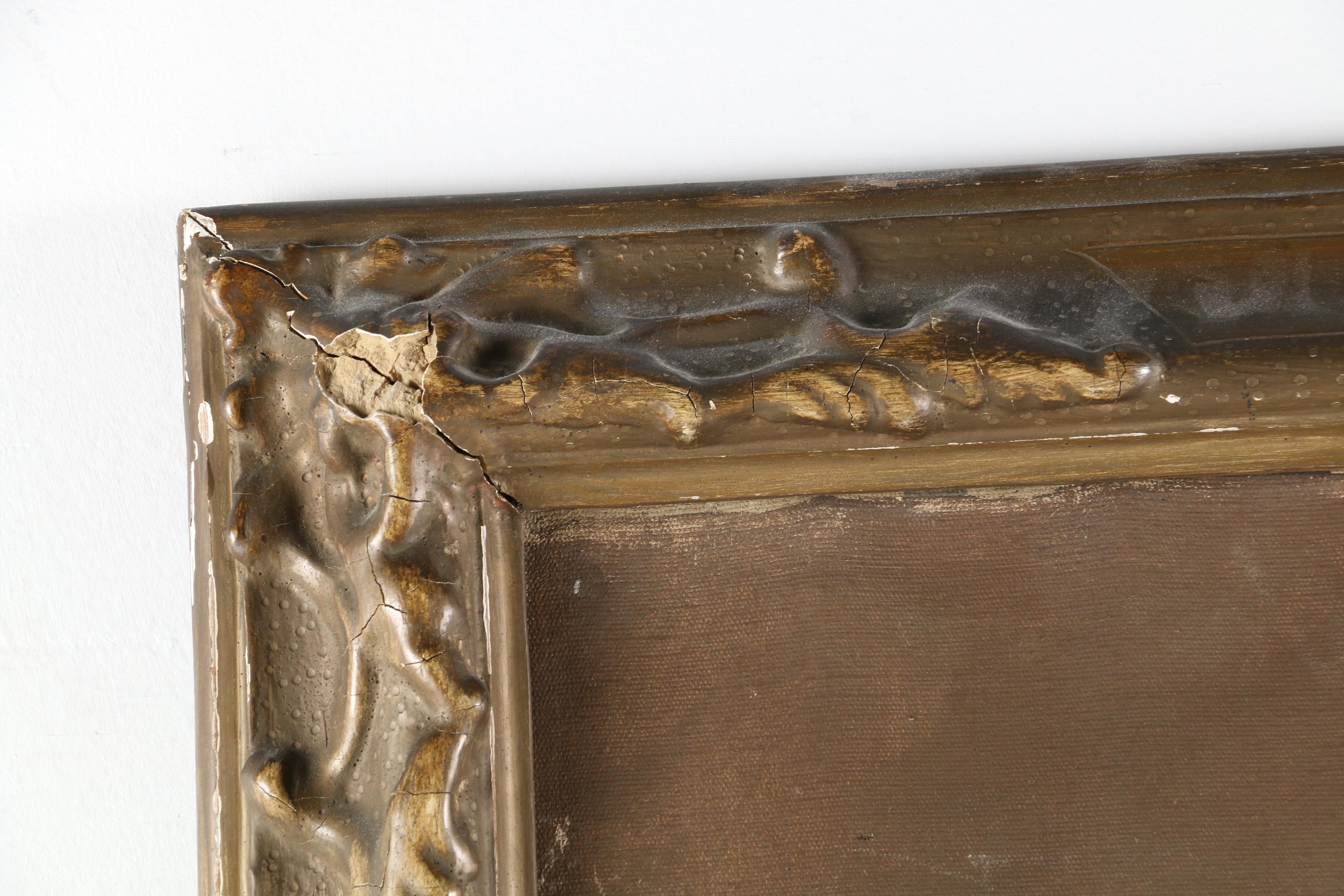 Portrait of a WWI Era Soldier Oil Painting