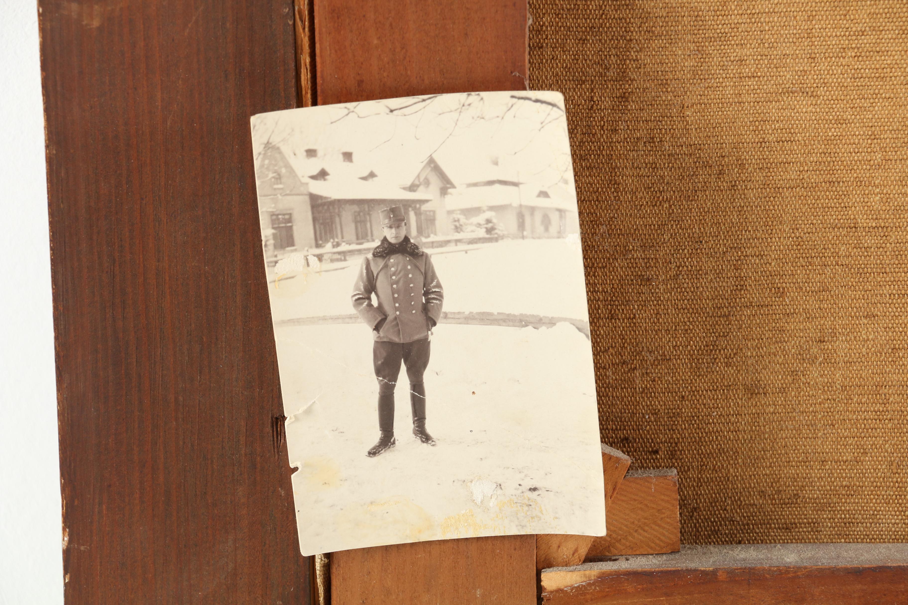 Portrait of a WWI Era Soldier Oil Painting