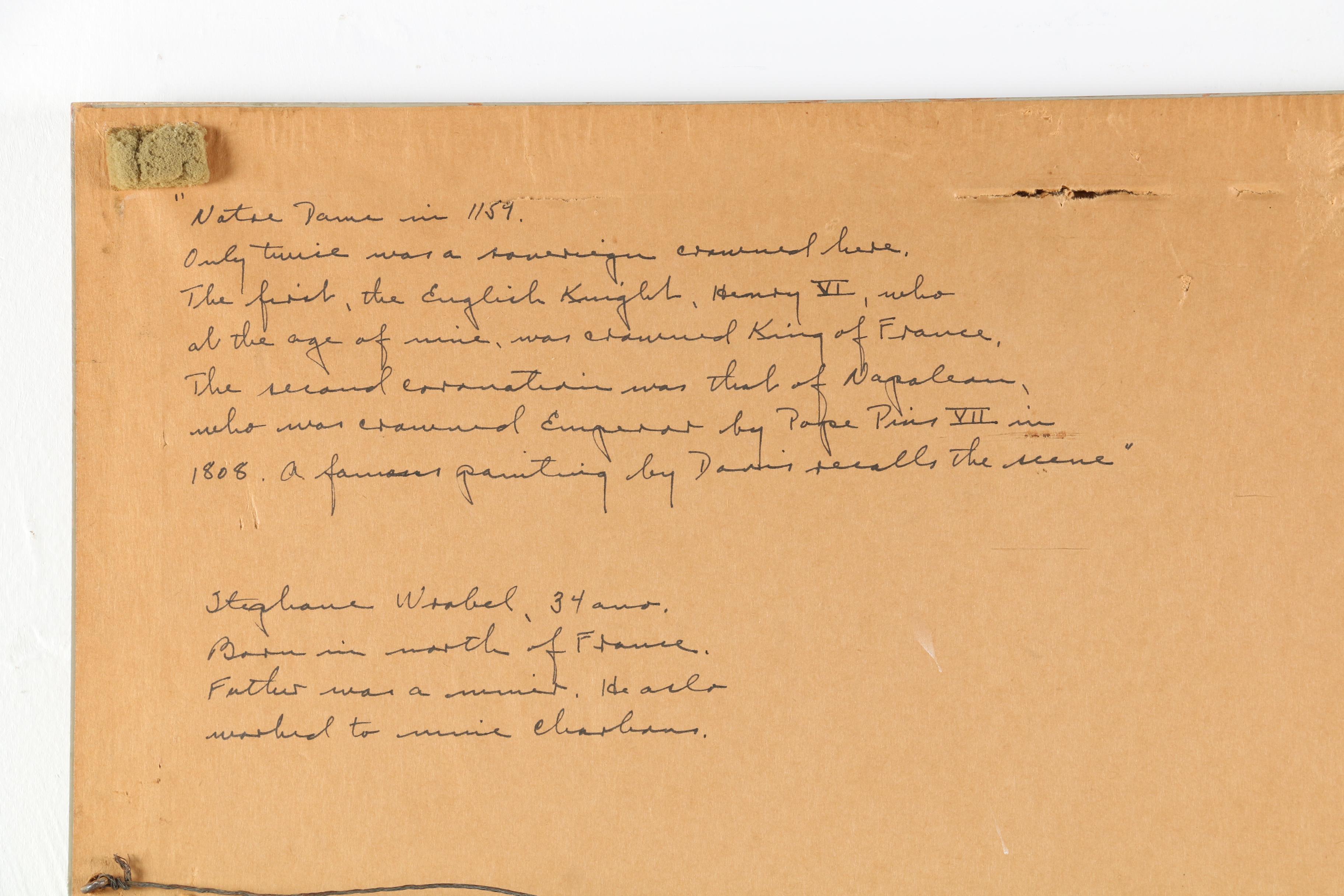 Stephane Wrobel Watercolor Painting "Notre Dame"