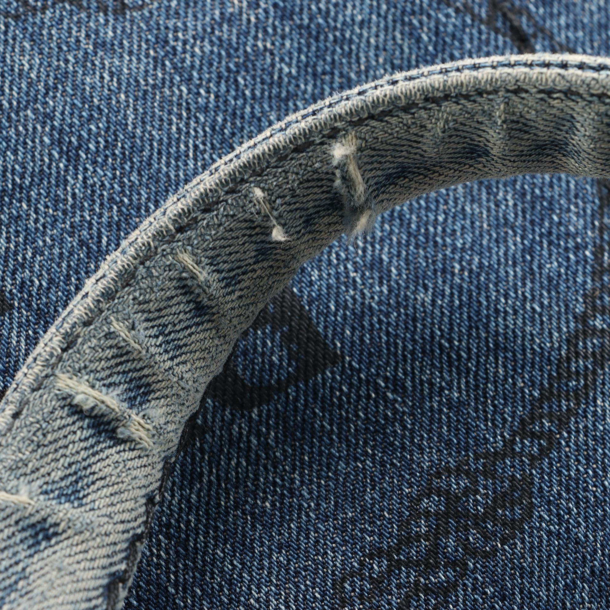 Prada Canapa Denim Avio Tote