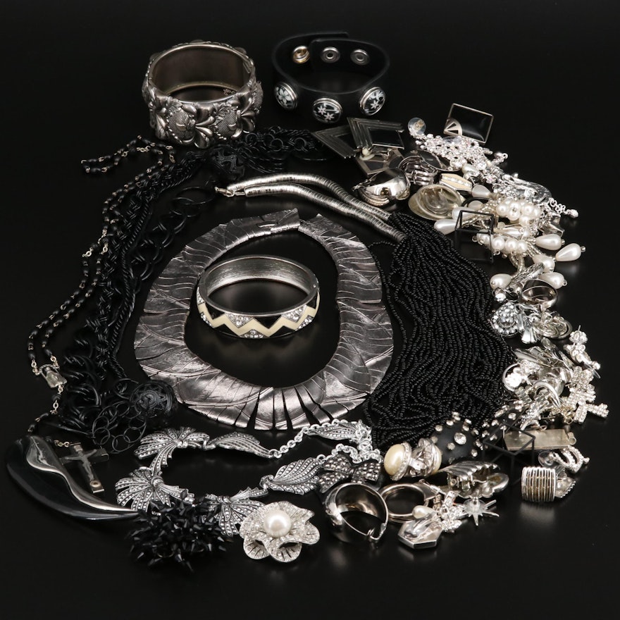 Collection of Jewelry Featuring Vargas Foliate Cuff and Musi