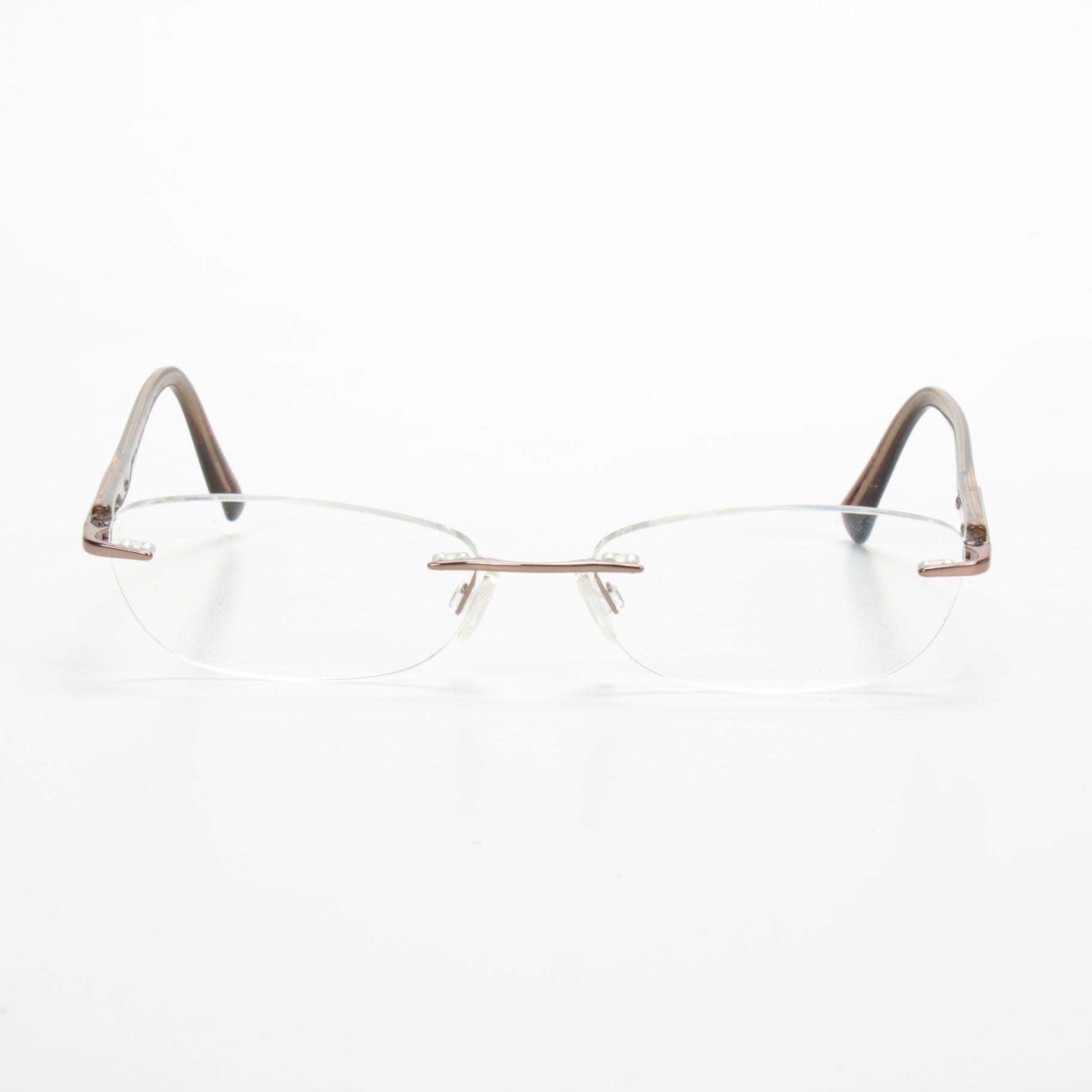 Prada Rimless and Acetate Prescription Eyeglasses