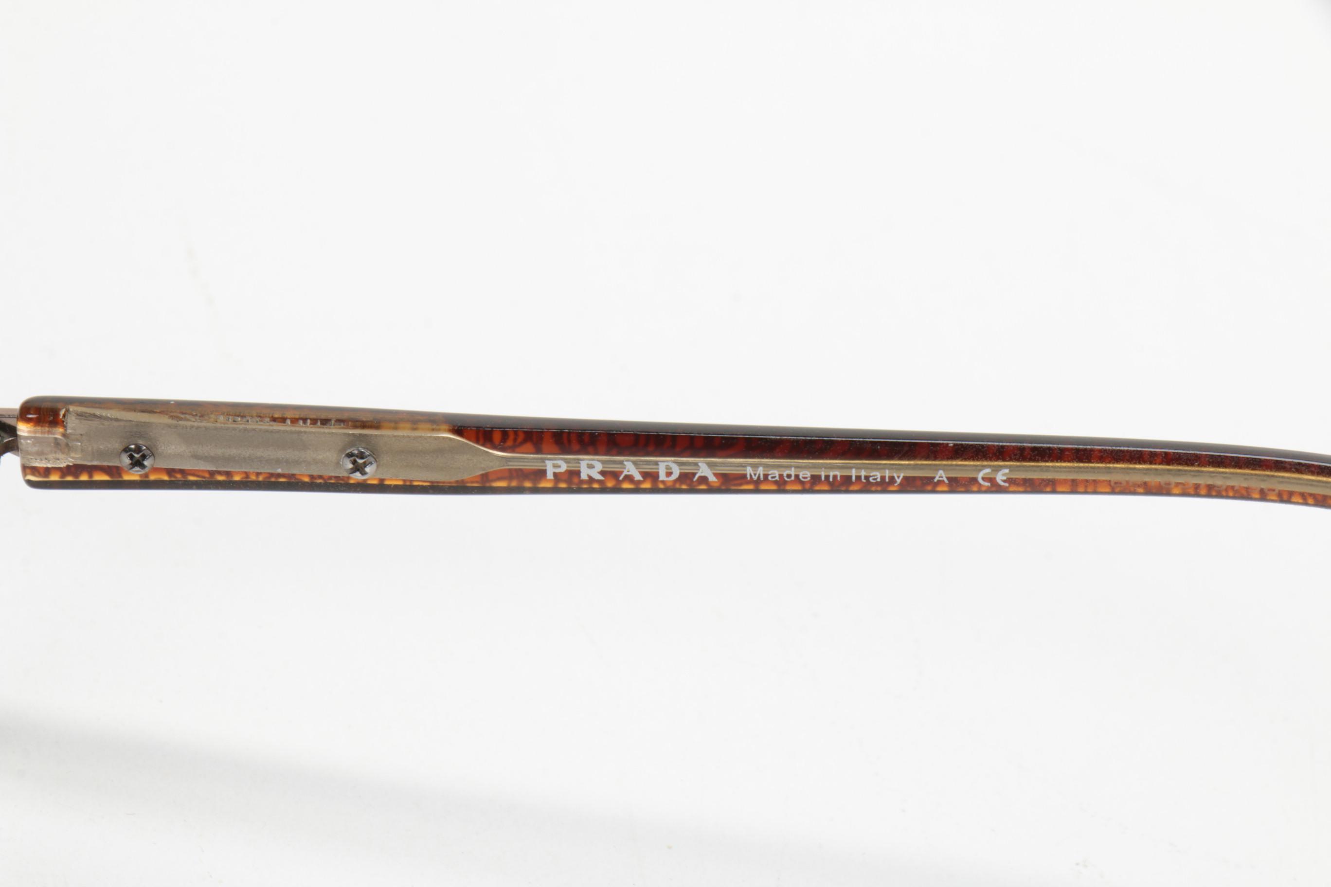 Prada Rimless and Acetate Prescription Eyeglasses