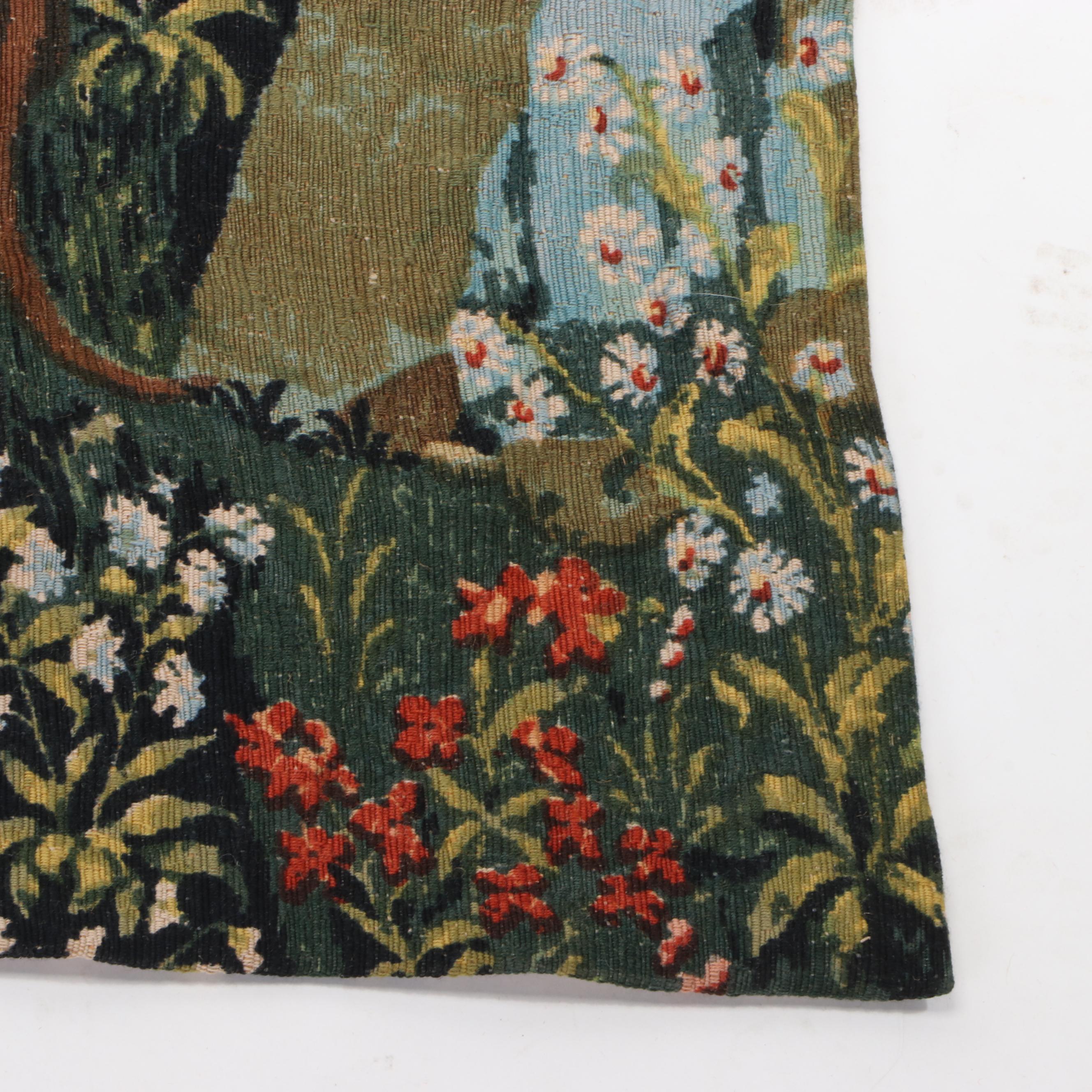 Robert Four French Screenprinted Tapestry Style Wall Hanging of a Medieval Past