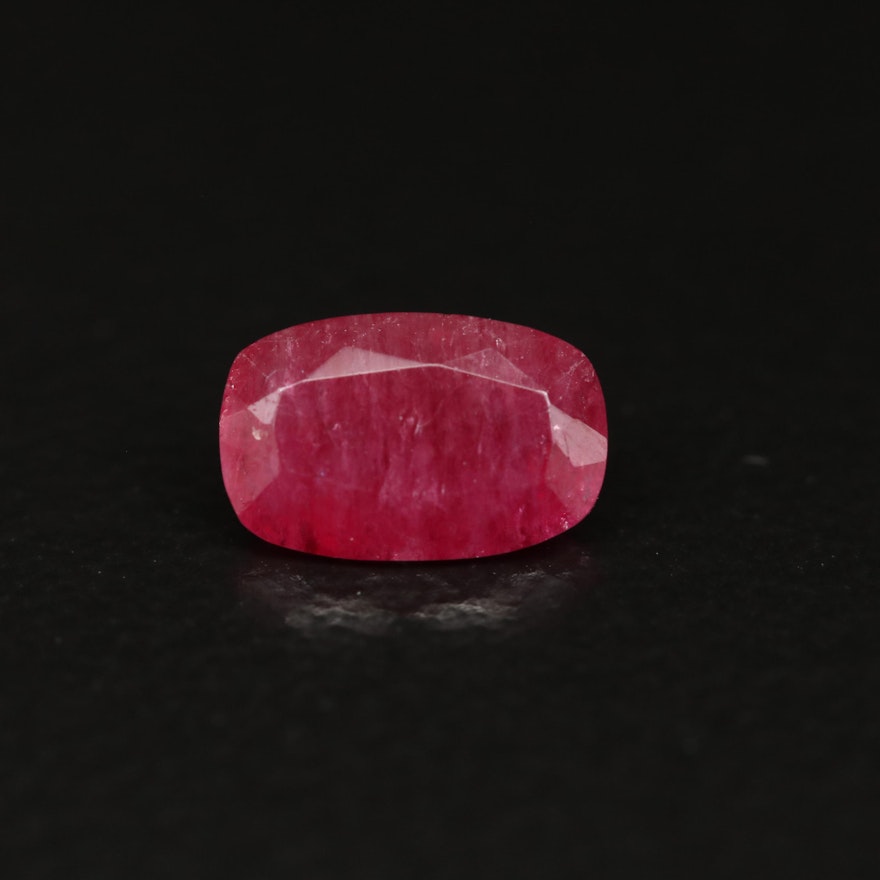 Loose 0.42 CT Oval Faceted Red Beryl