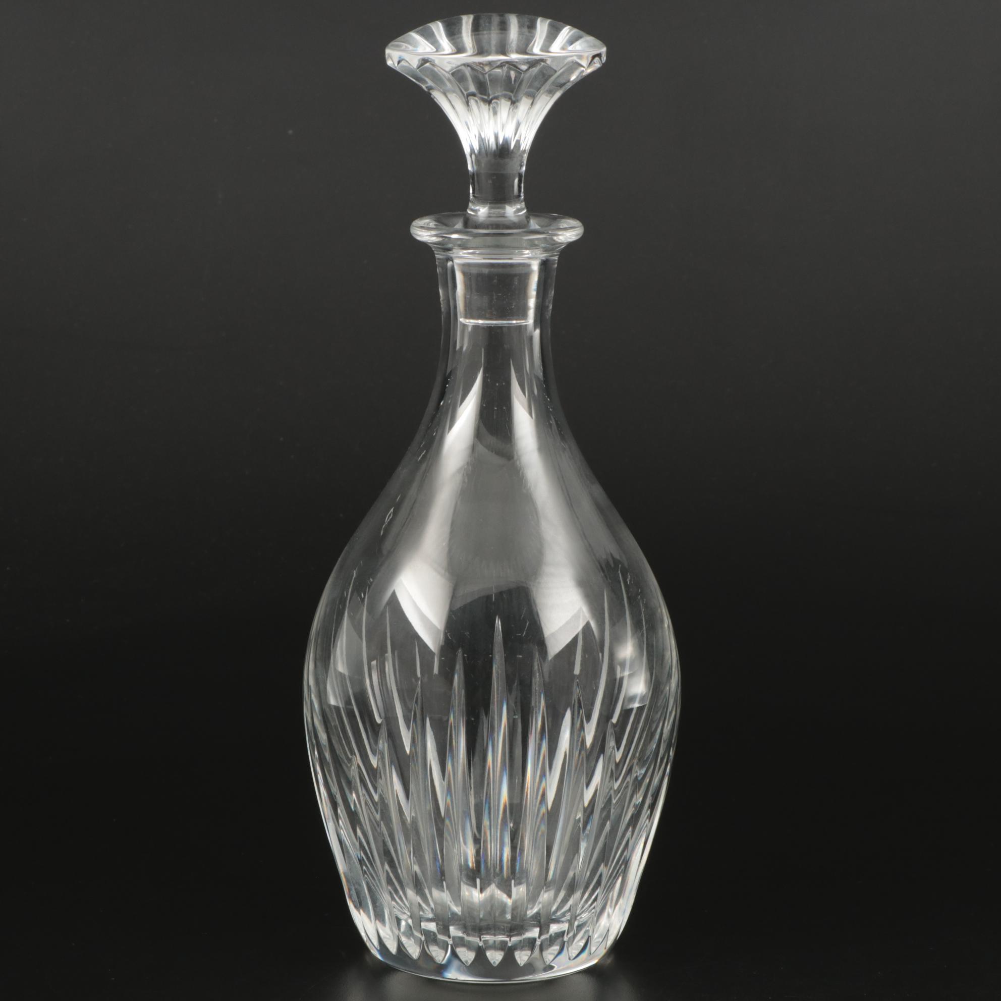 Baccarat "Massena" Crystal Decanter and Highball Glasses, Contemporary