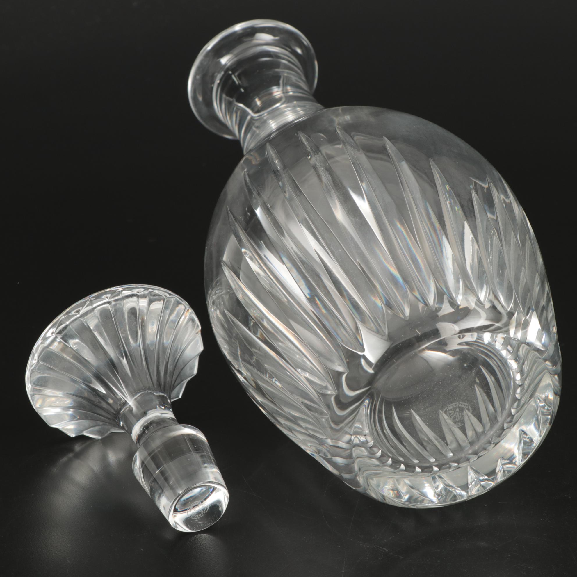 Baccarat "Massena" Crystal Decanter and Highball Glasses, Contemporary