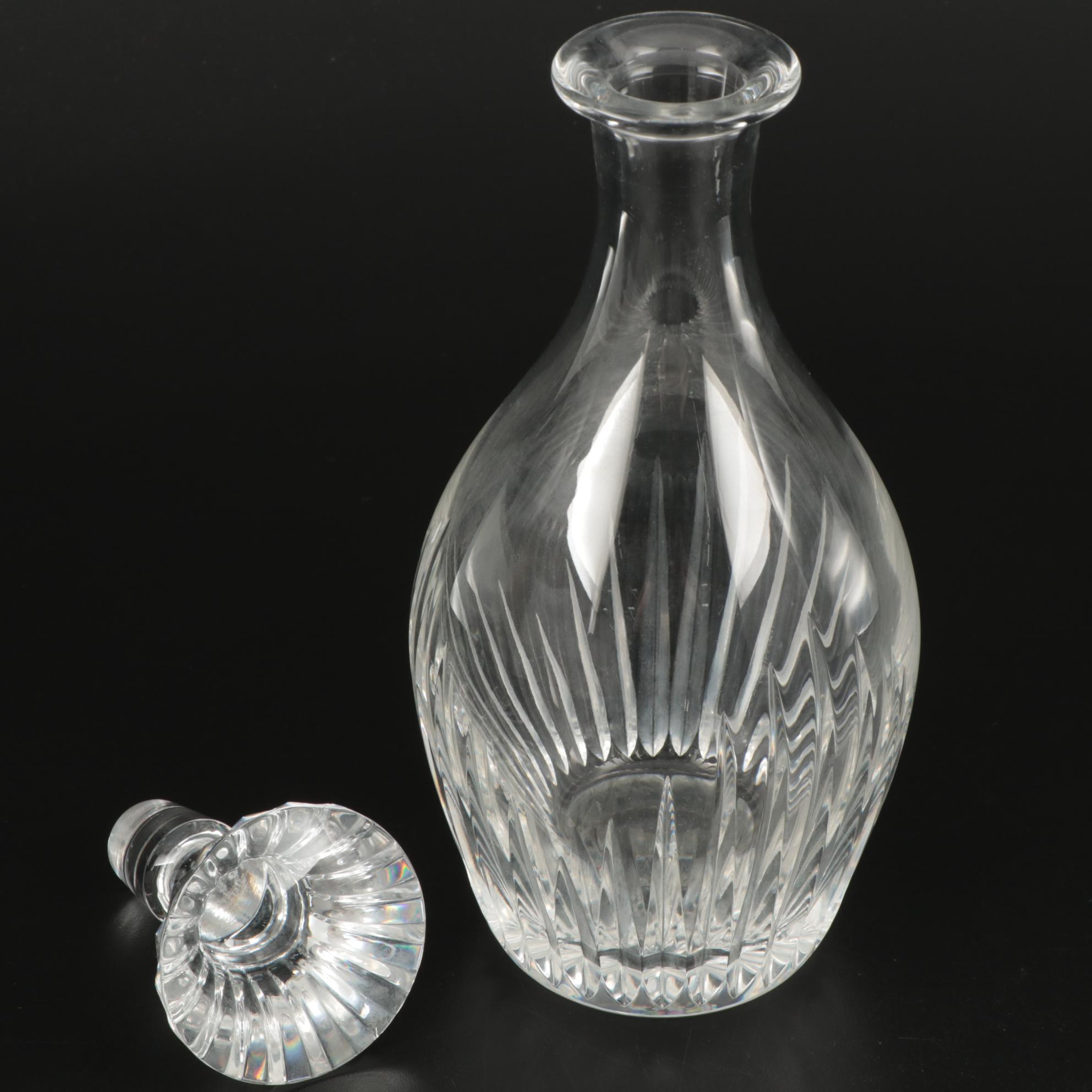 Baccarat "Massena" Crystal Decanter and Highball Glasses, Contemporary