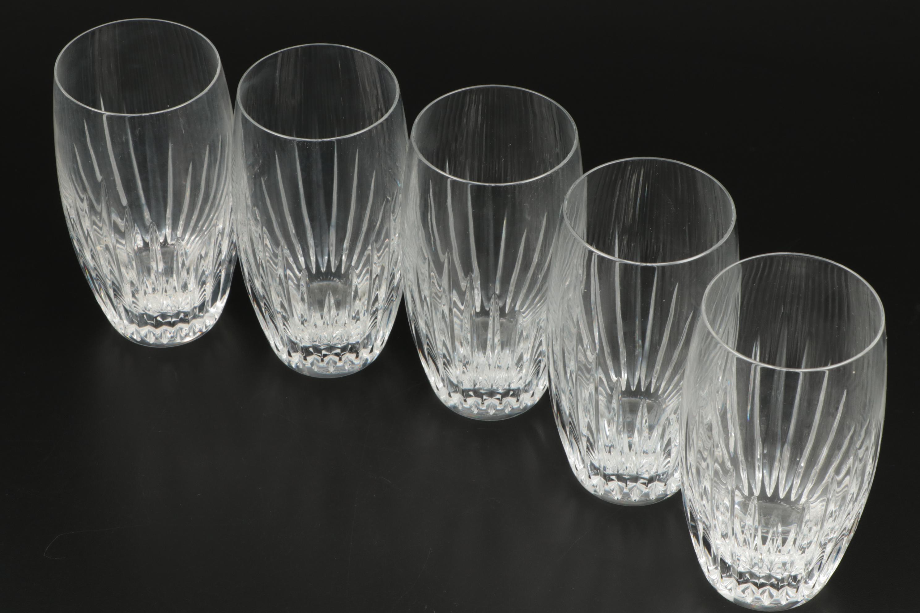 Baccarat "Massena" Crystal Decanter and Highball Glasses, Contemporary