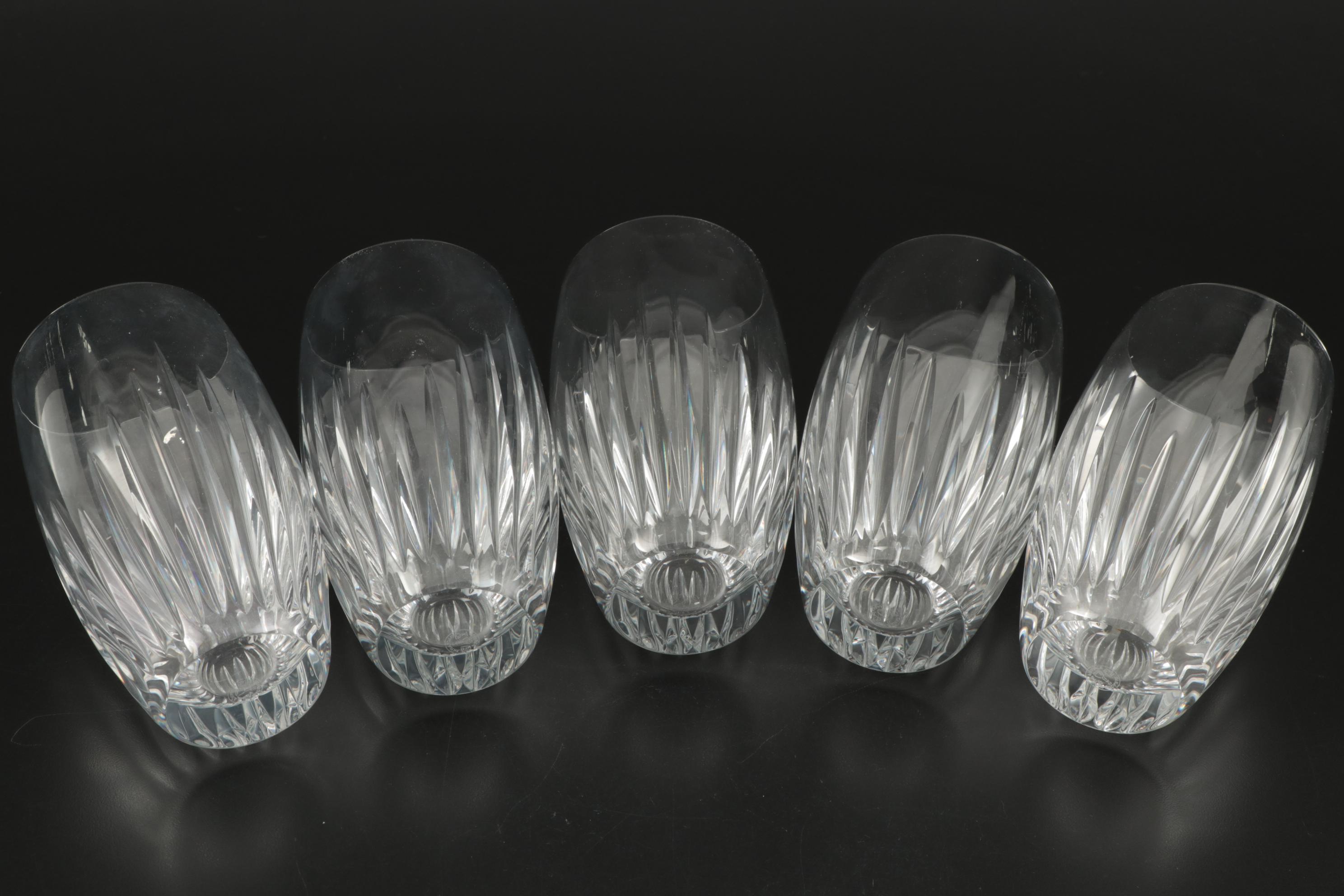 Baccarat "Massena" Crystal Decanter and Highball Glasses, Contemporary