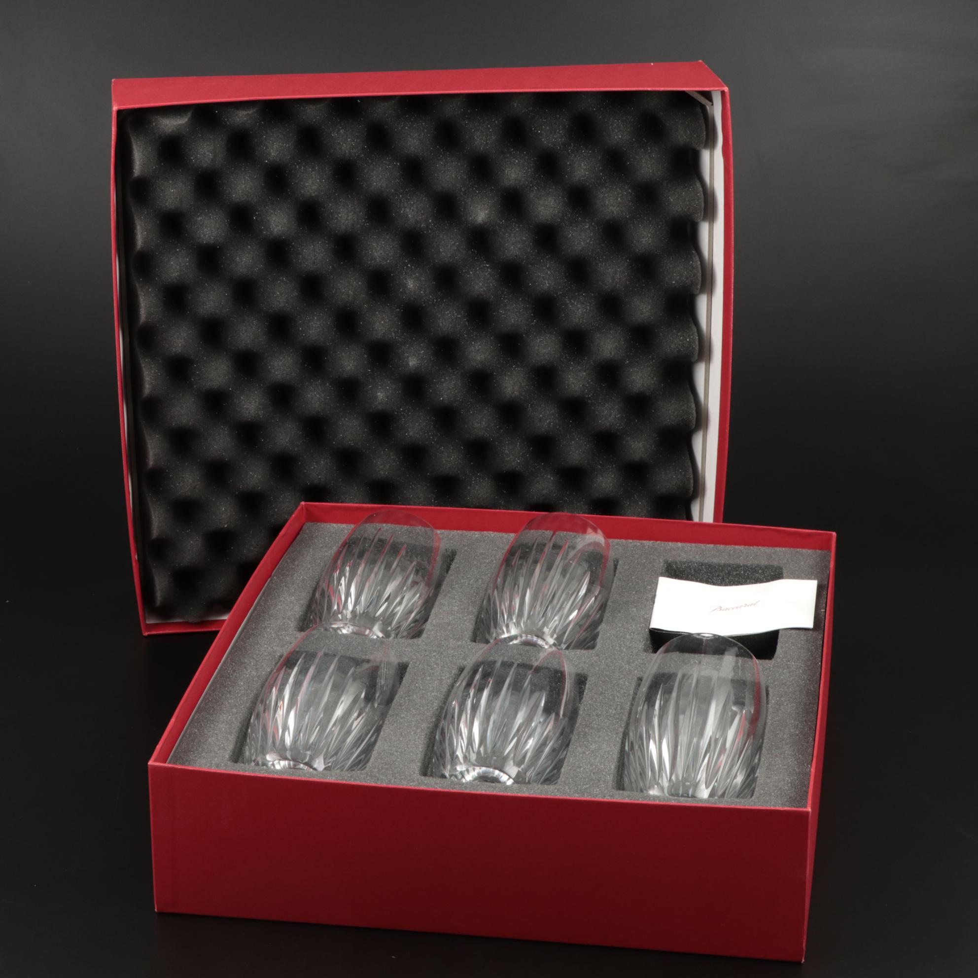 Baccarat "Massena" Crystal Decanter and Highball Glasses, Contemporary