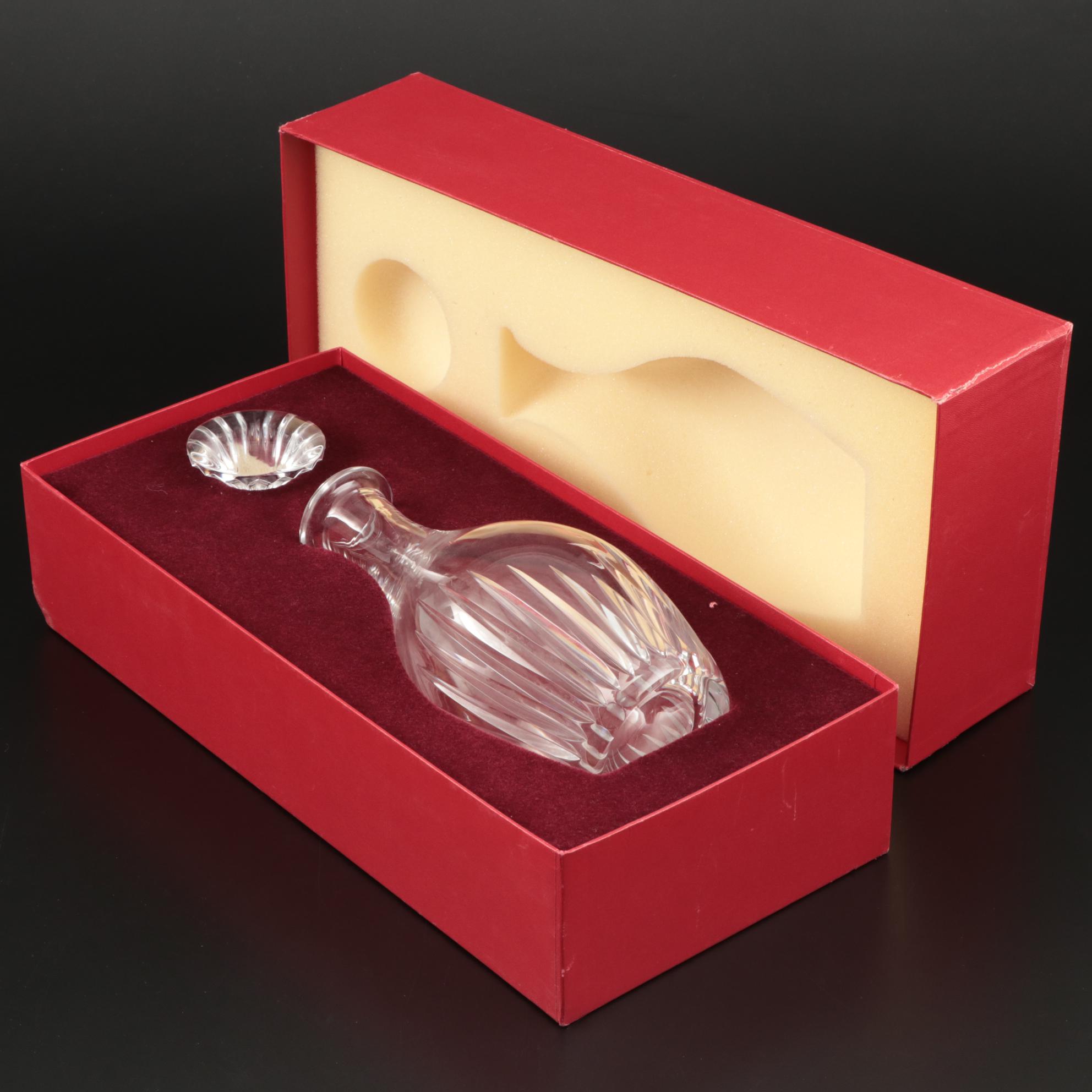 Baccarat "Massena" Crystal Decanter and Highball Glasses, Contemporary