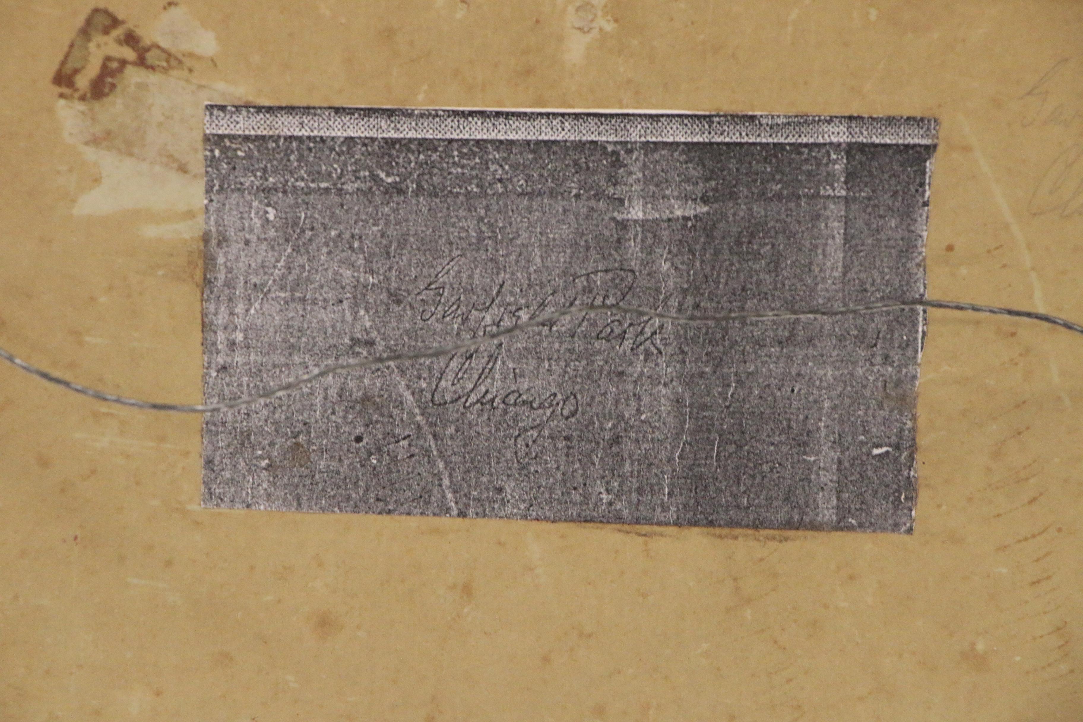 William Bruckner Landscape Oil Painting "Garfield Park, Chicago"