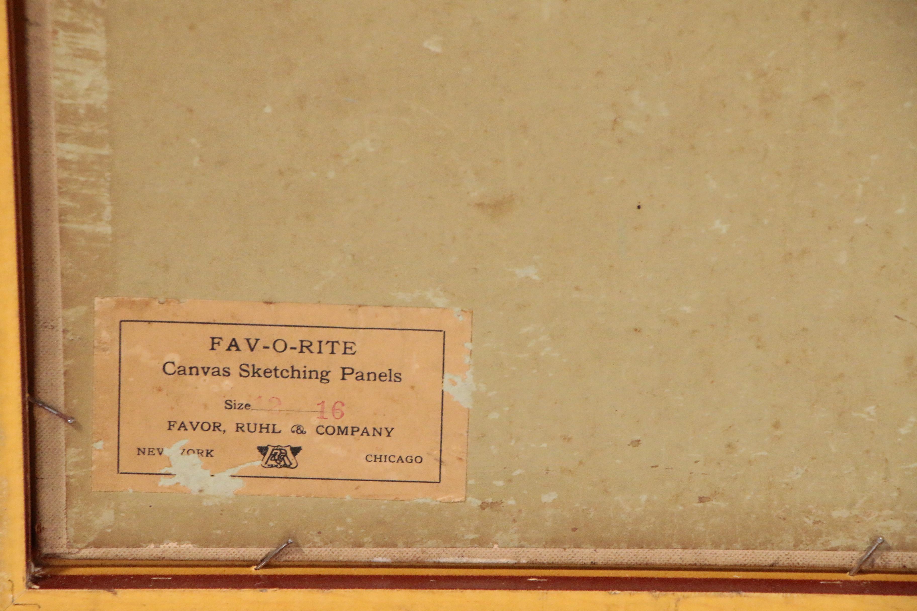 William Bruckner Landscape Oil Painting "Garfield Park, Chicago"