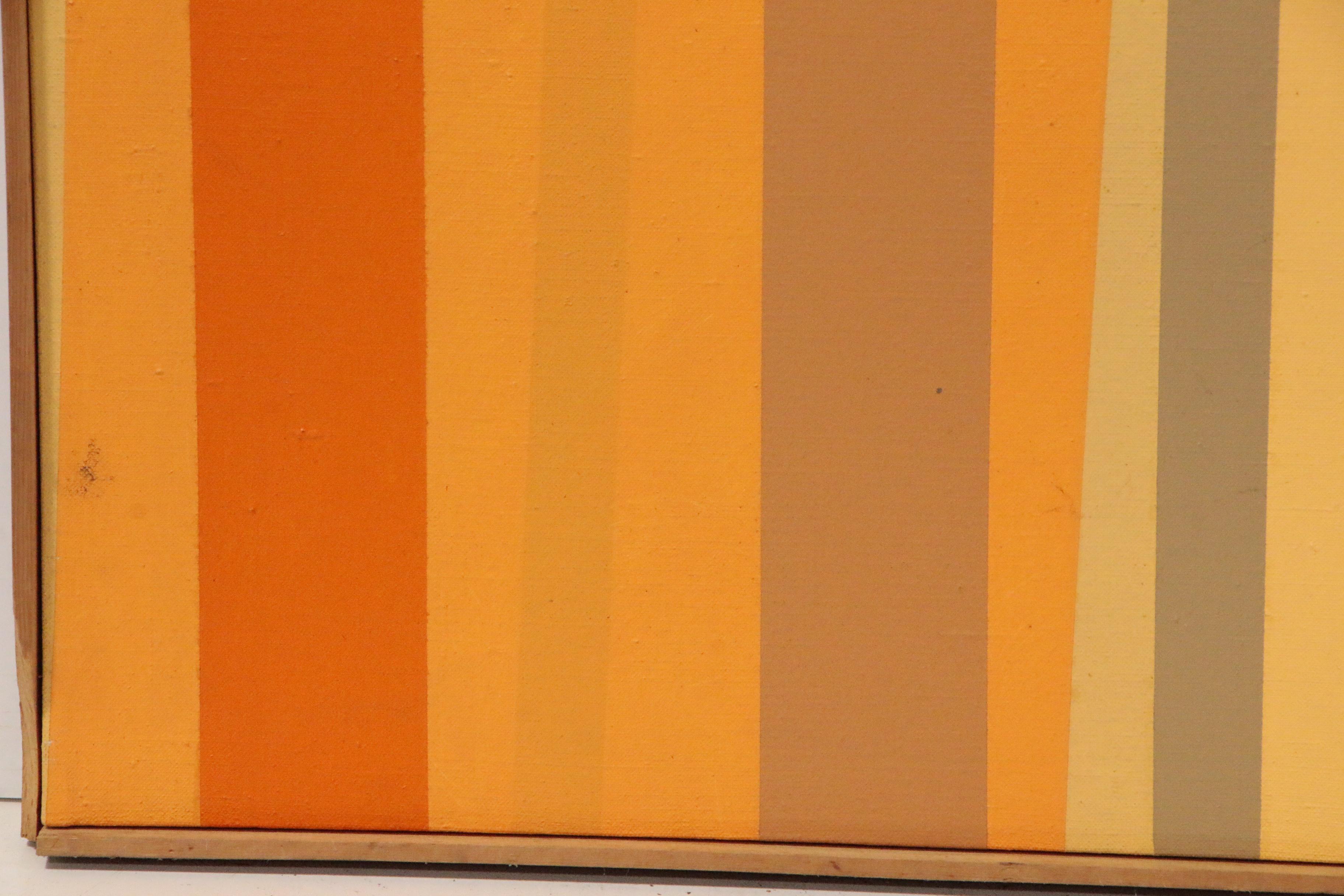 Walter Stomps Monumental Color Field Painting "Naranja", Late 20th Century