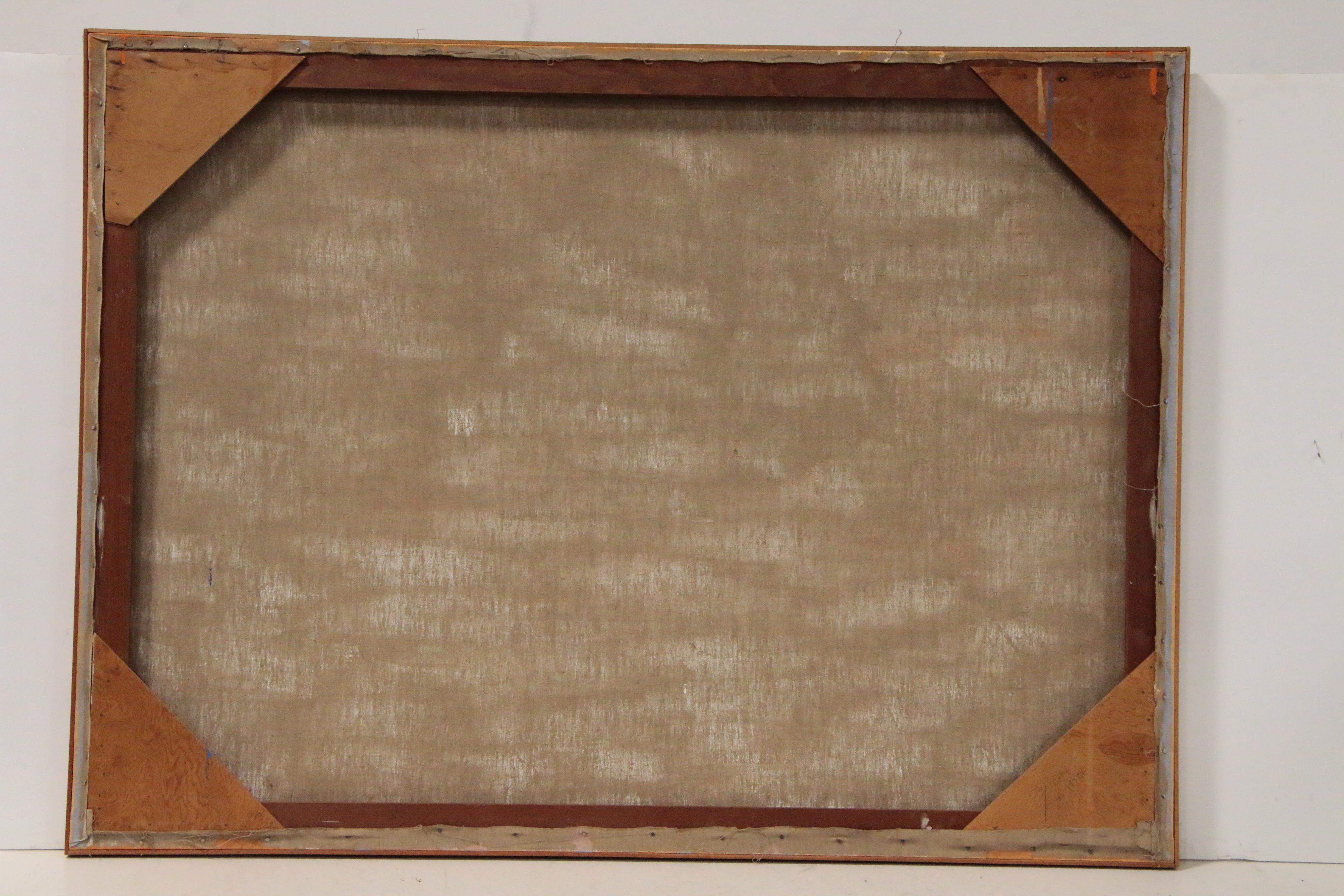 Walter Stomps Monumental Color Field Painting "Naranja", Late 20th Century