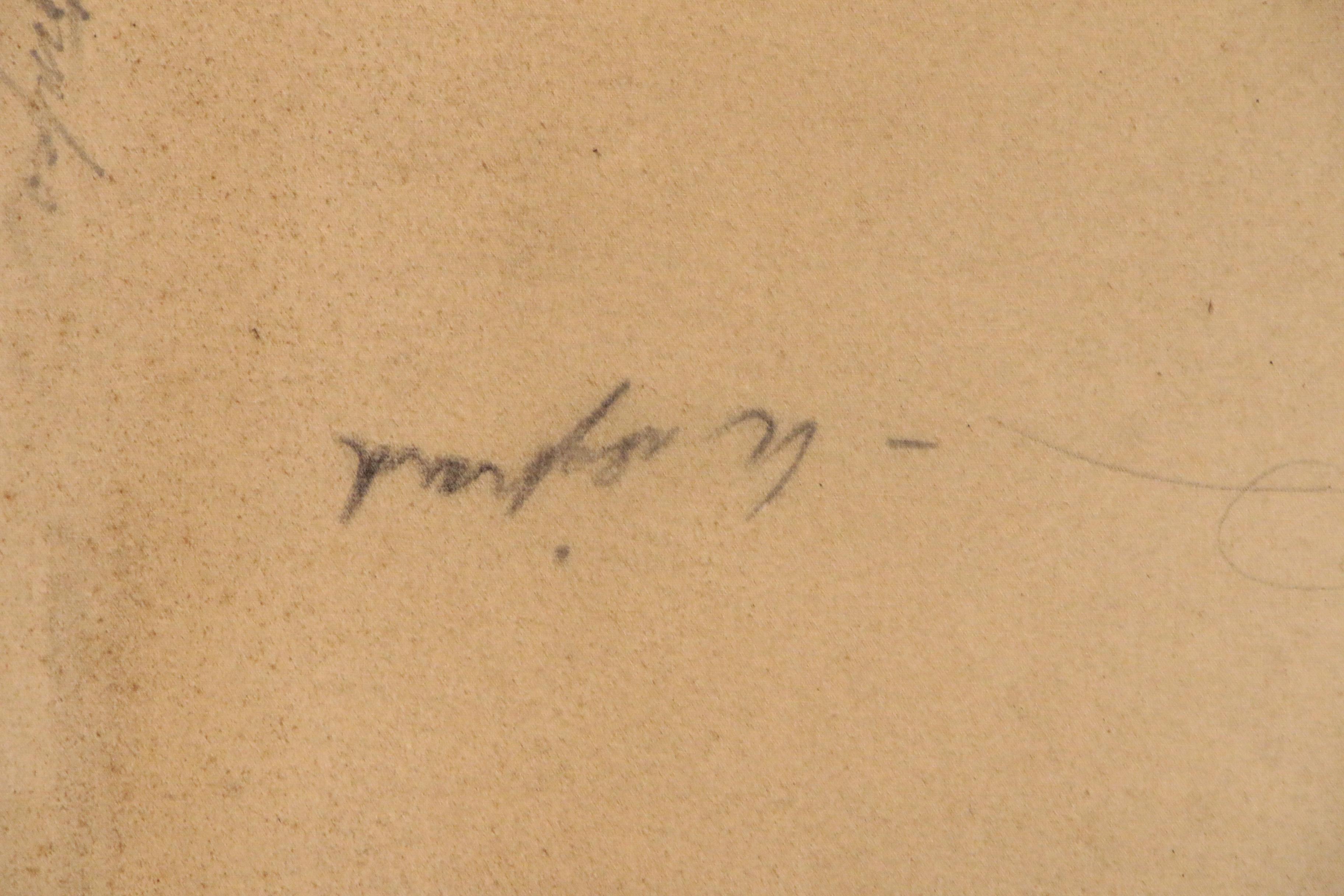 Walter Stomps Abstract Oil Painting "Two Figures", 1957