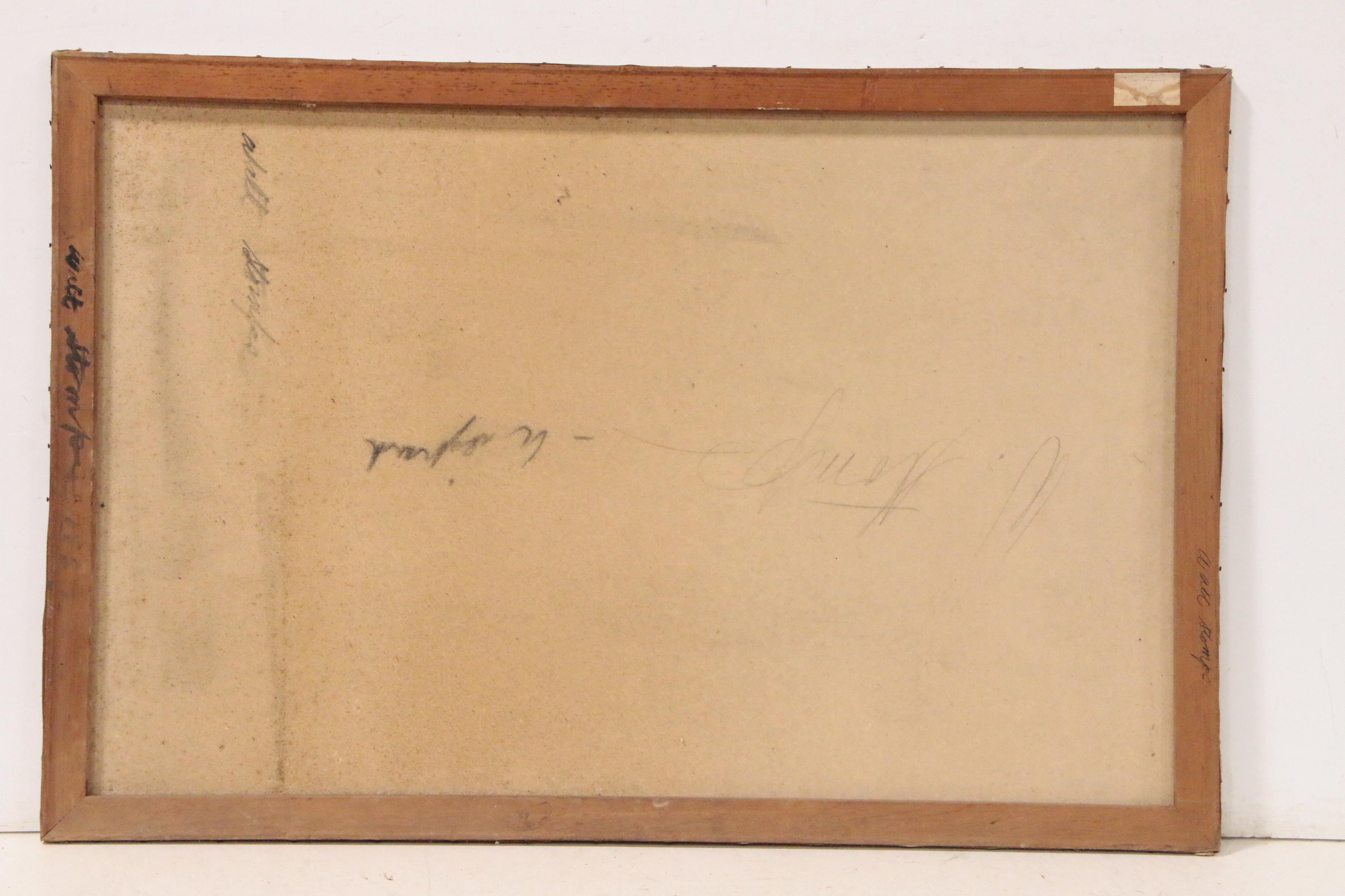 Walter Stomps Abstract Oil Painting "Two Figures", 1957