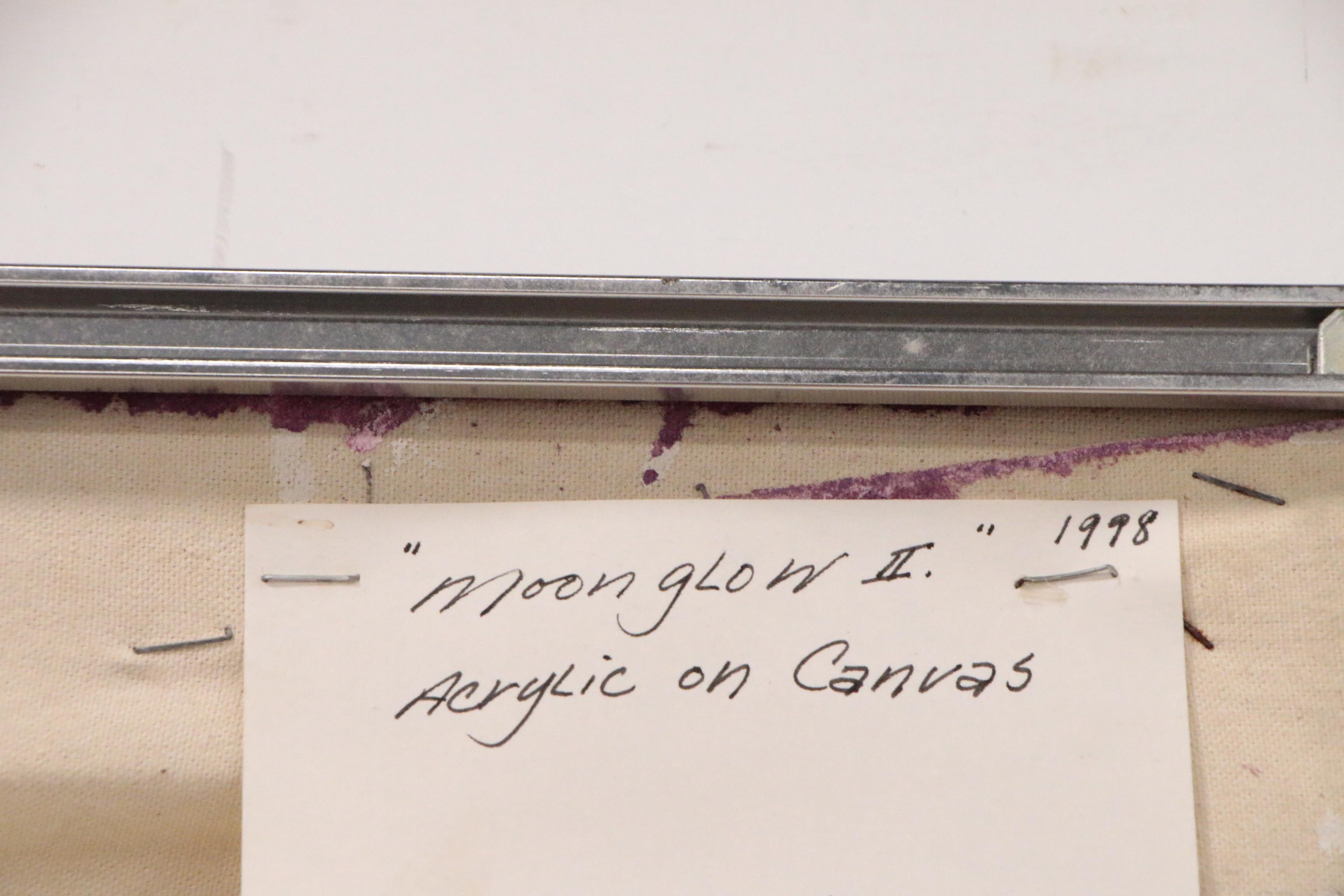 Walter Stomps Abstract Acrylic Painting "Moon Glow II", 1998