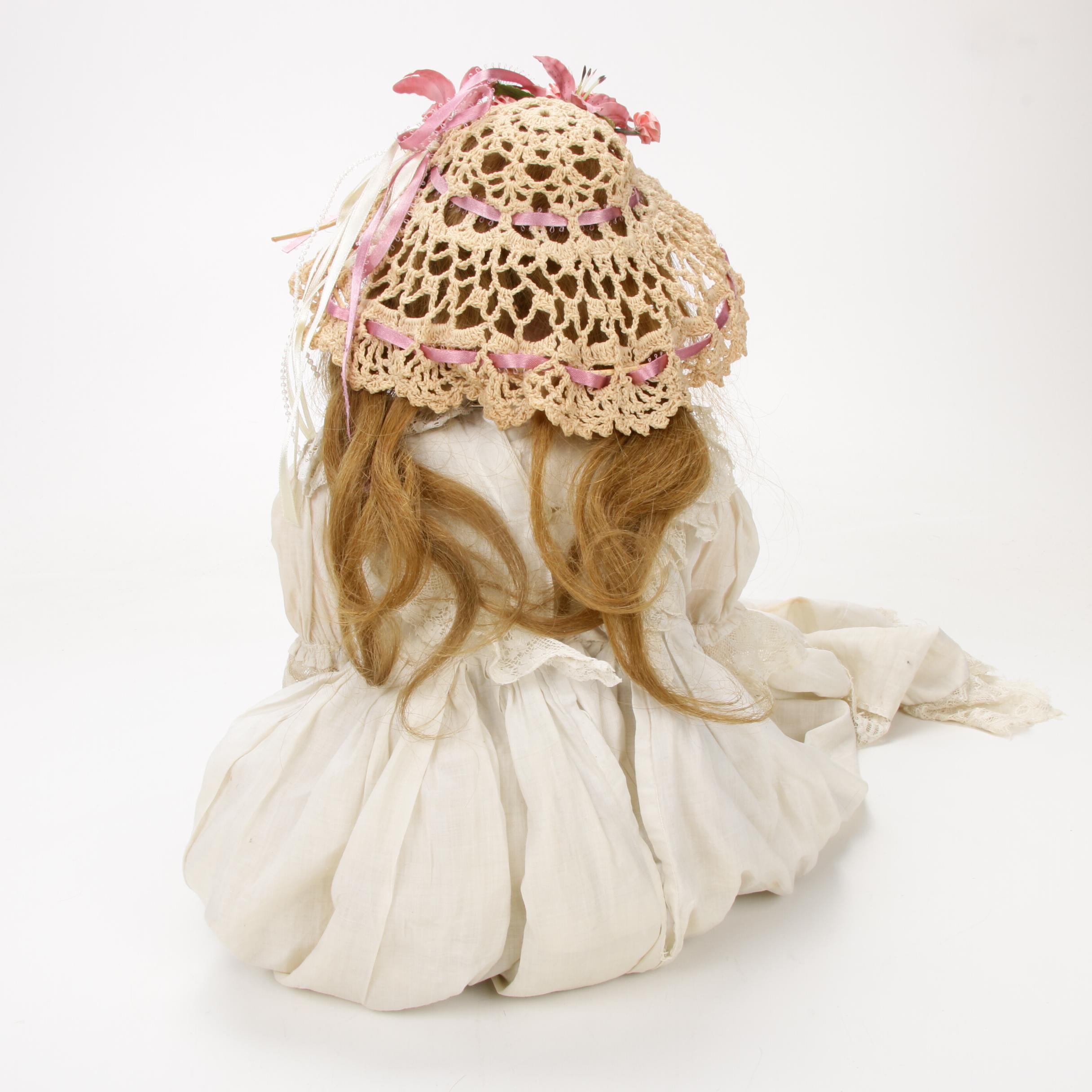 23" Simon & Halbig CM Bergmann German Bisque Porcelain Doll, c. 1909