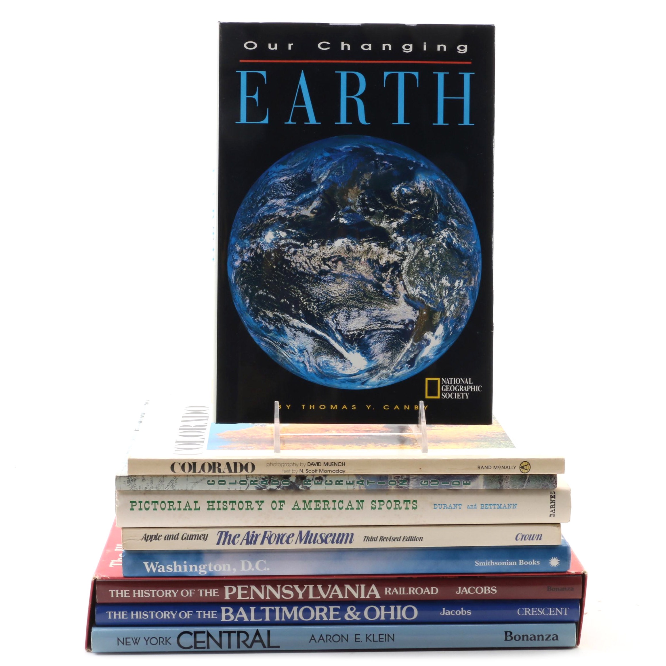 "The Illustrated History of the American Railroad" with Other Nonfiction Books