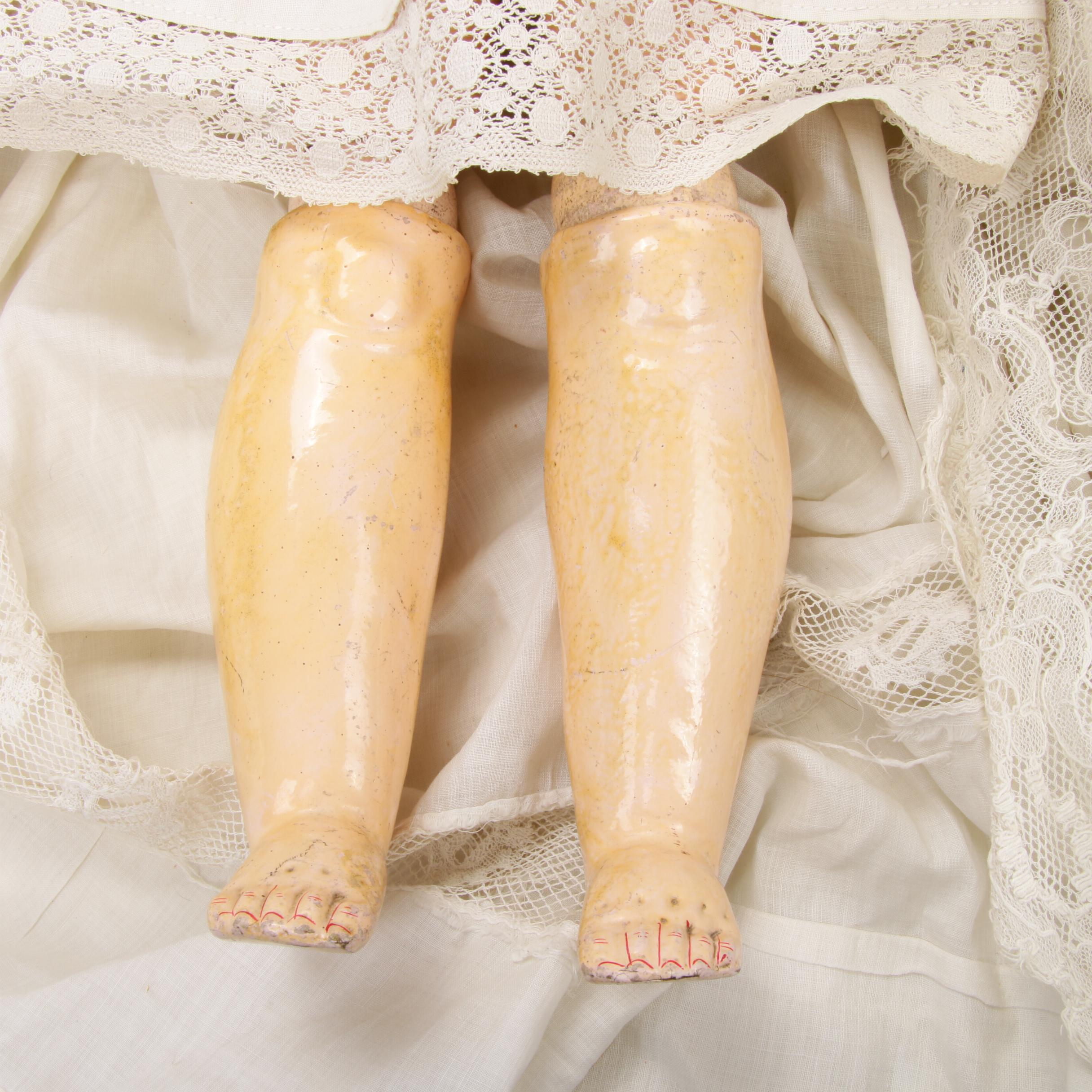 23" Simon & Halbig CM Bergmann German Bisque Porcelain Doll, c. 1909