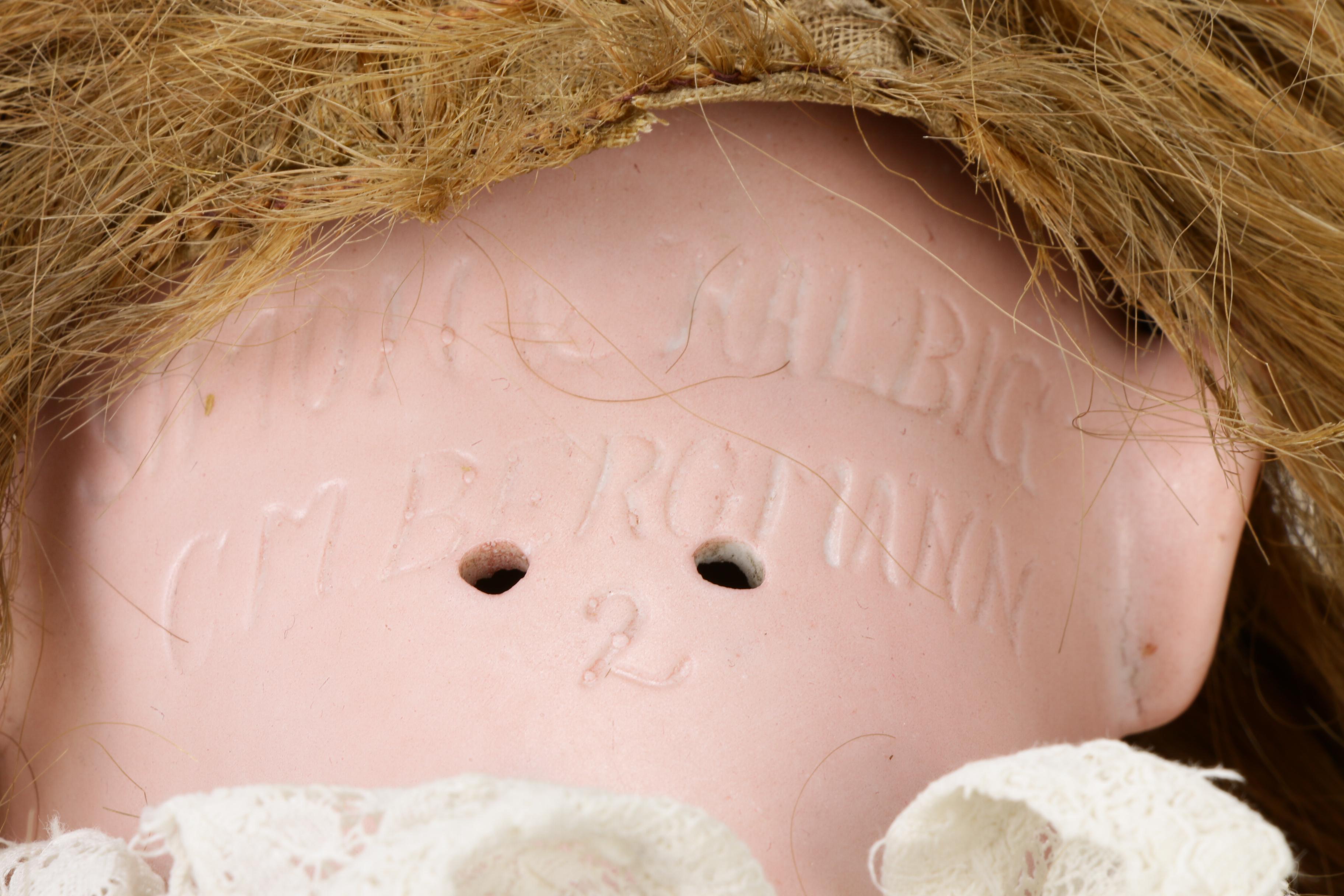 23" Simon & Halbig CM Bergmann German Bisque Porcelain Doll, c. 1909