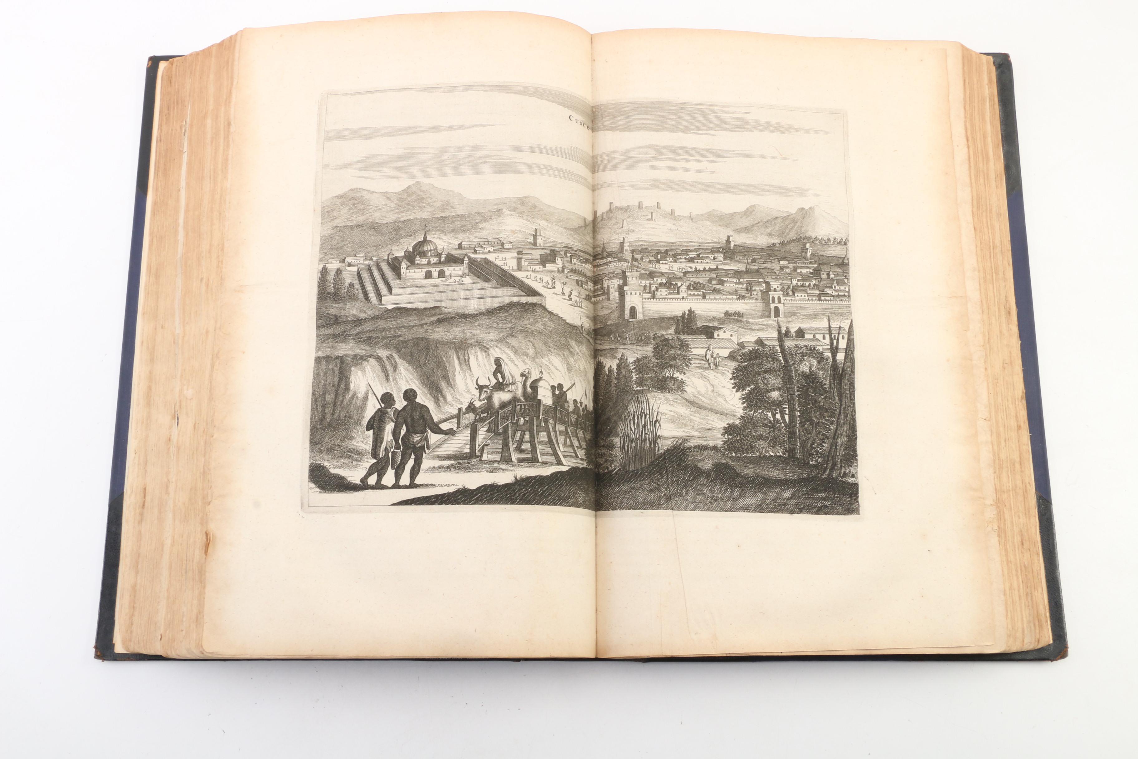 "America" Book with Illustrated Maps by John Ogilby, 1671