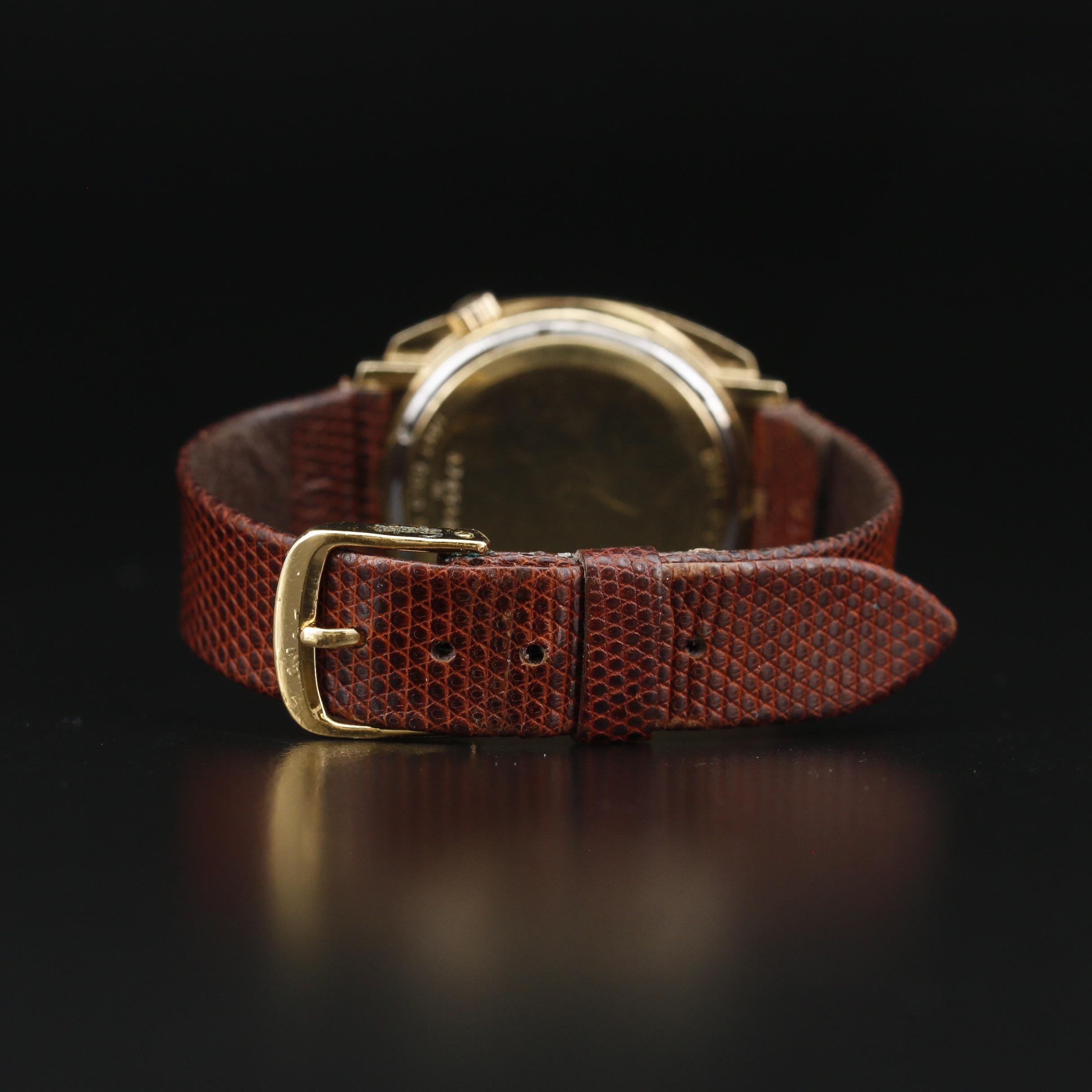 1970 Bulova Accutron Day & Date "P" 14K Gold Tuning Fork Watch