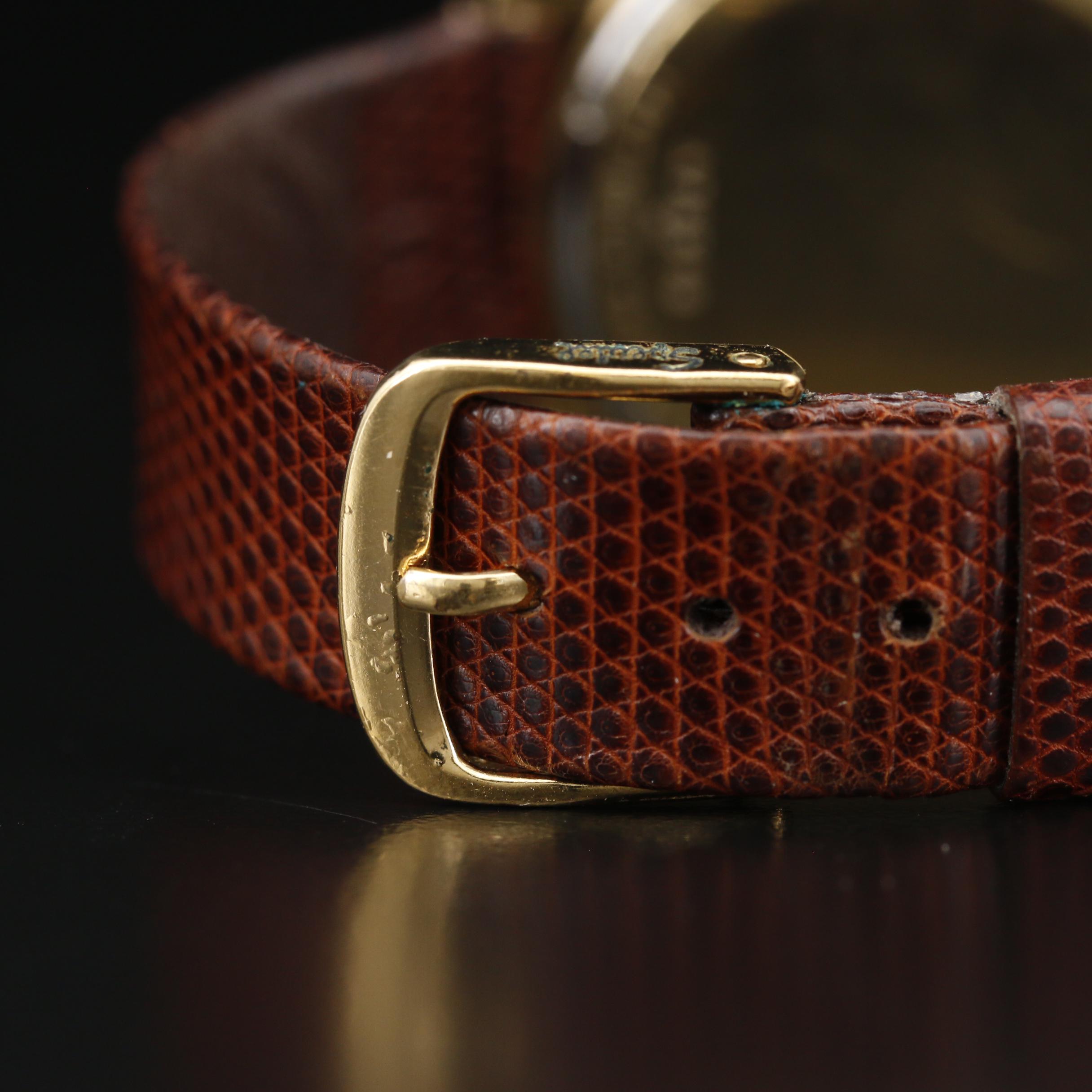 1970 Bulova Accutron Day & Date "P" 14K Gold Tuning Fork Watch