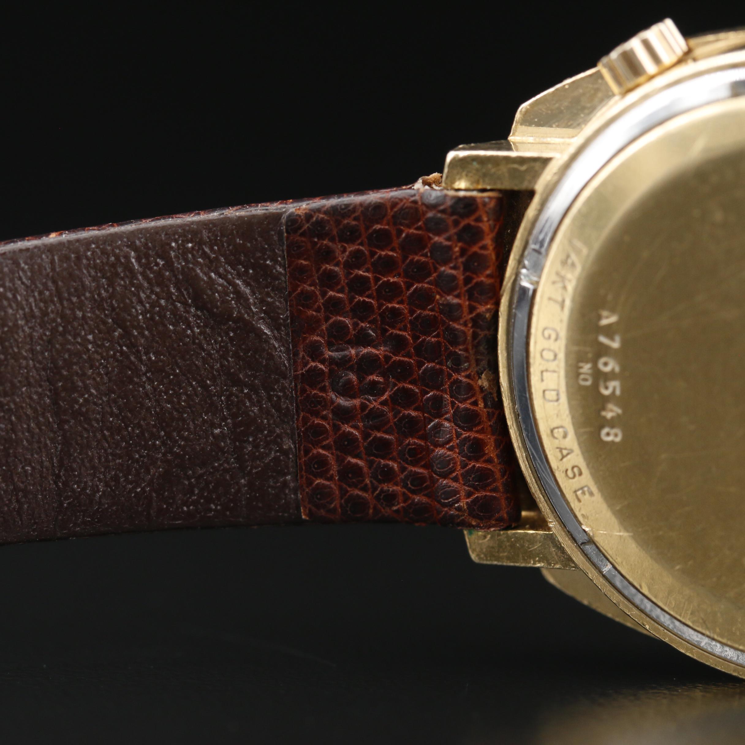 1970 Bulova Accutron Day & Date "P" 14K Gold Tuning Fork Watch