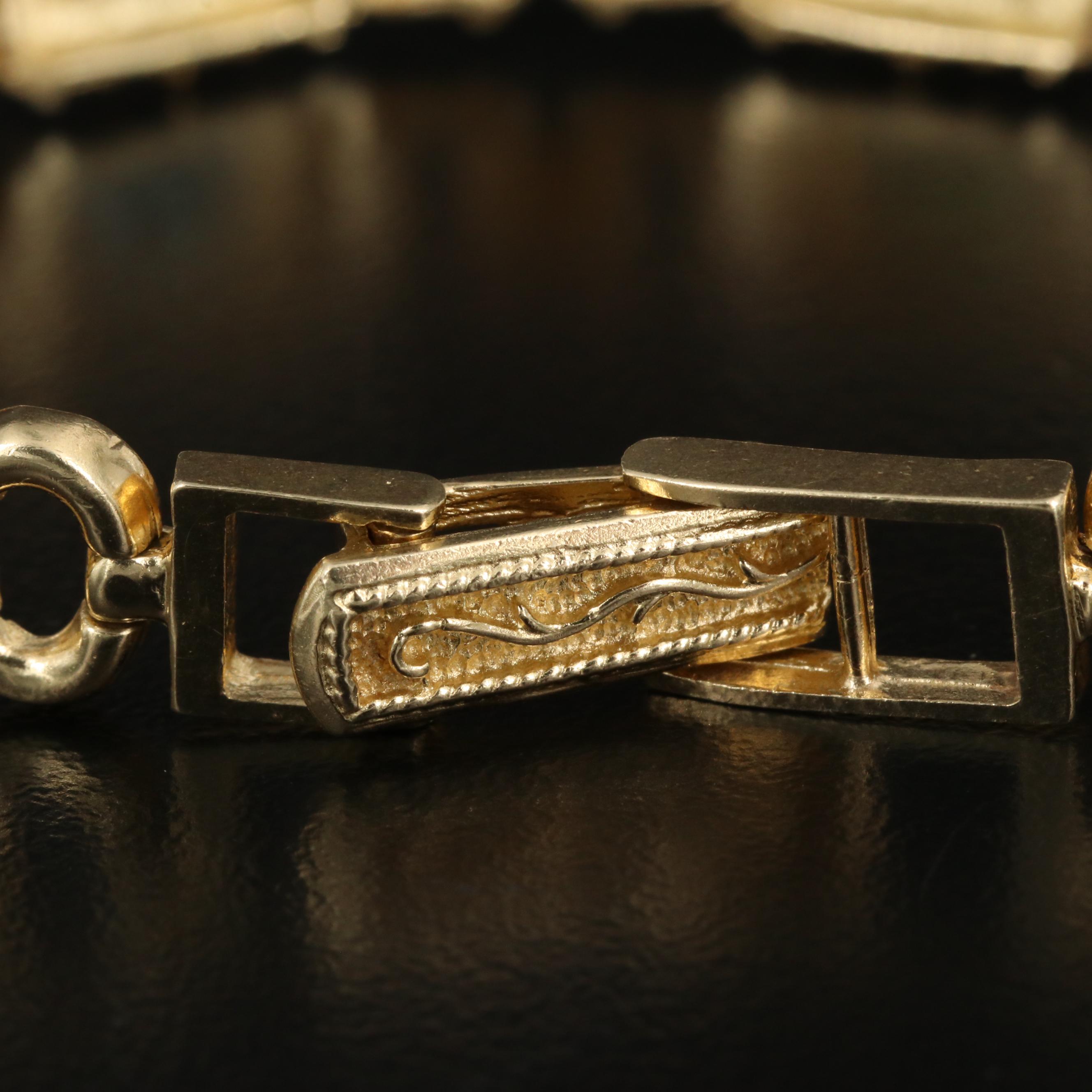 14K Bracelet with Garnet, Topaz, Amethyst, Citrine, Peridot