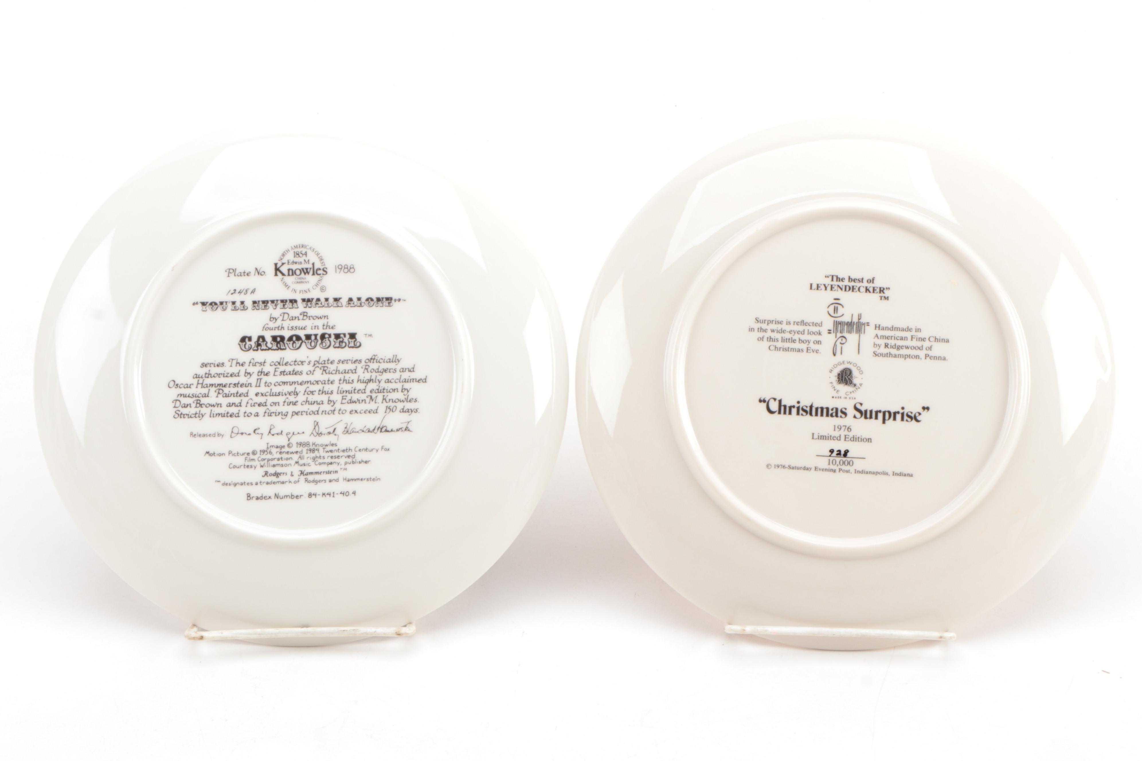 Kaiser Classic Fairytales, Knowles Carousel and Ridgewood Collector Plates