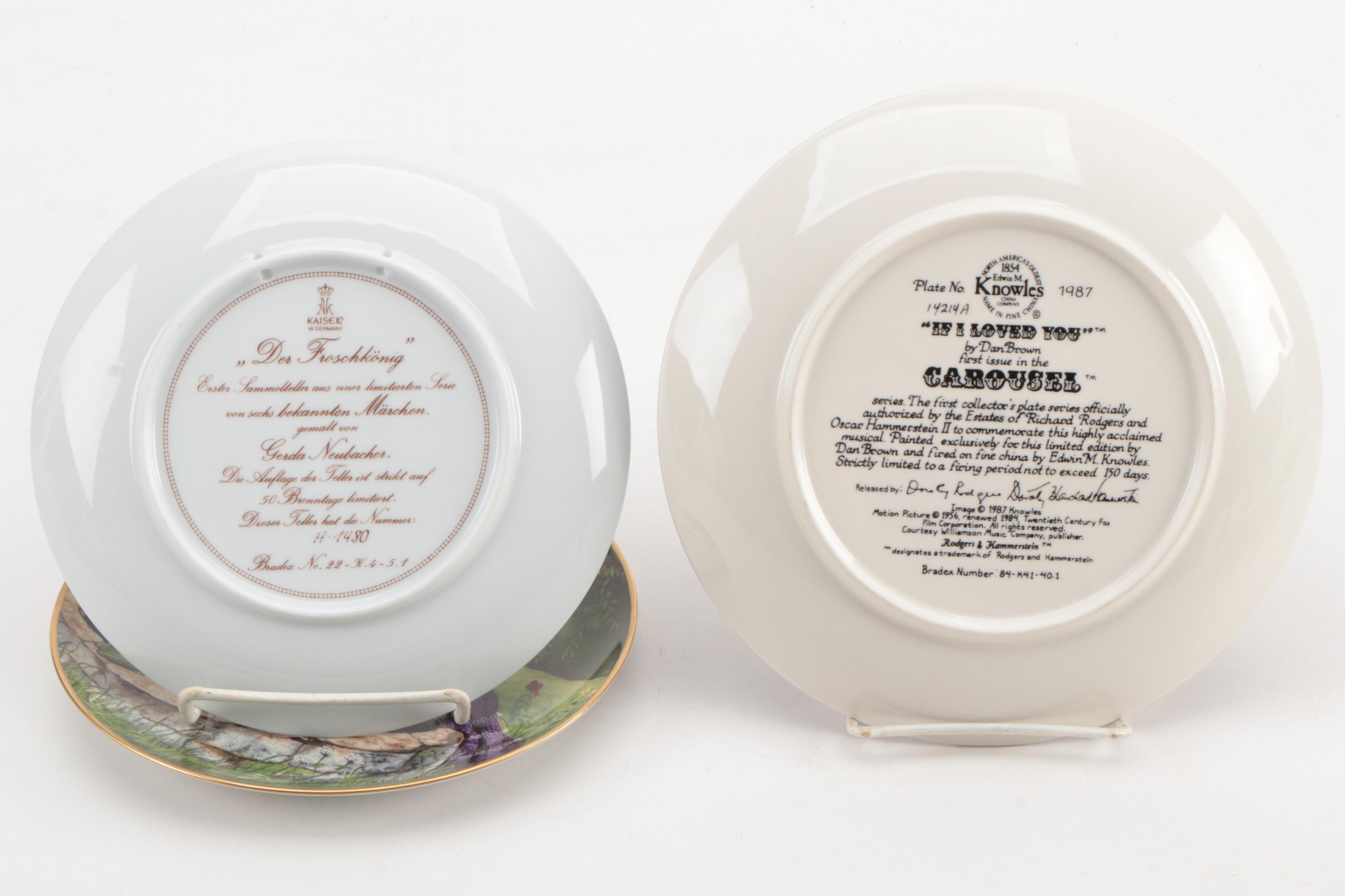 Kaiser Classic Fairytales, Knowles Carousel and Ridgewood Collector Plates
