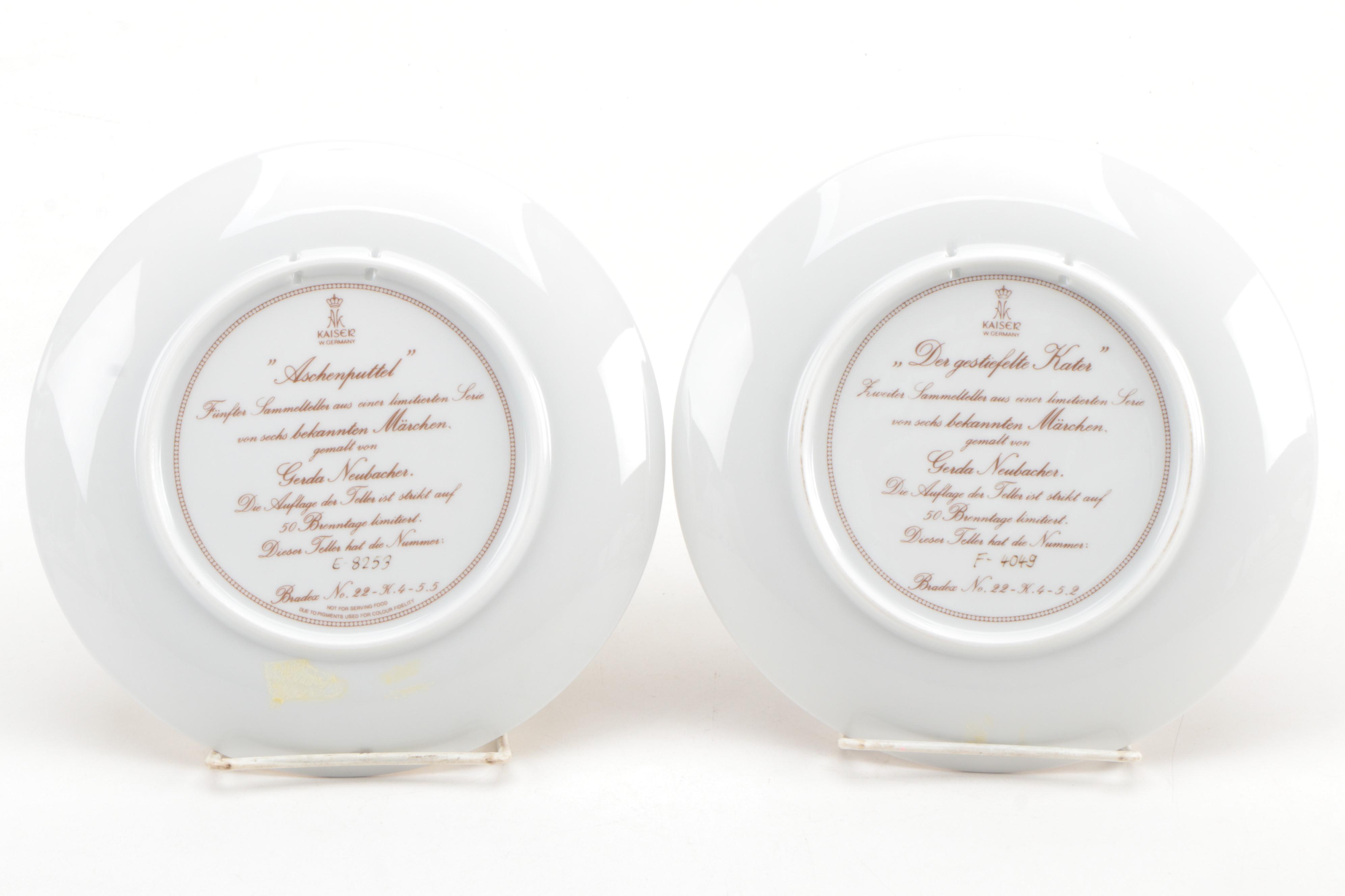 Kaiser Classic Fairytales, Knowles Carousel and Ridgewood Collector Plates