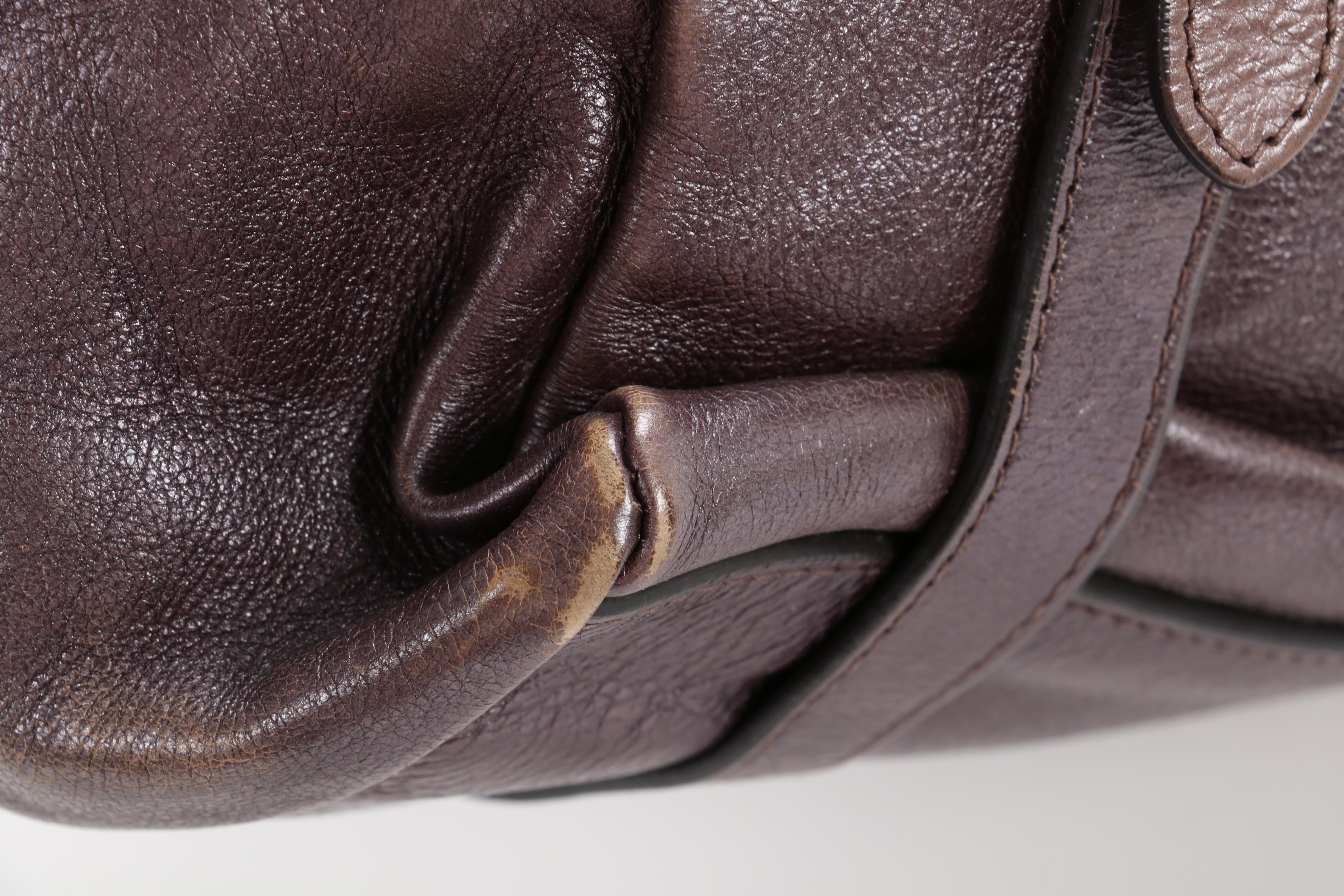 Prada Leather Metallic Shoulder Bag