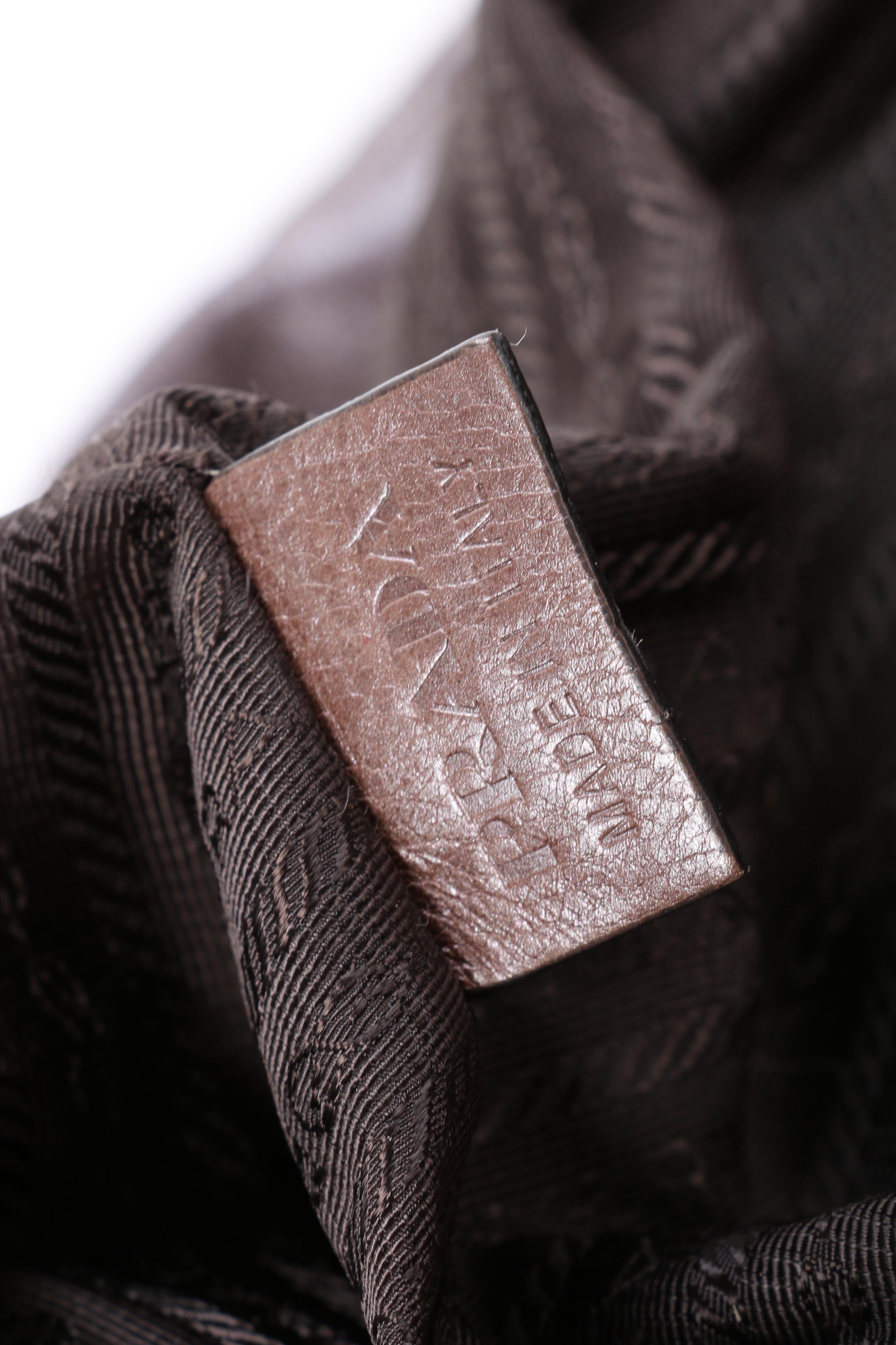 Prada Leather Metallic Shoulder Bag