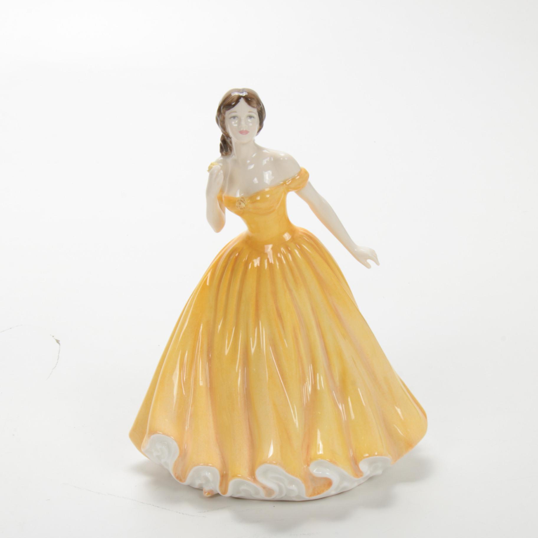 Royal Doulton Porcelain Lady Figurines, Mid to Late 20th Century