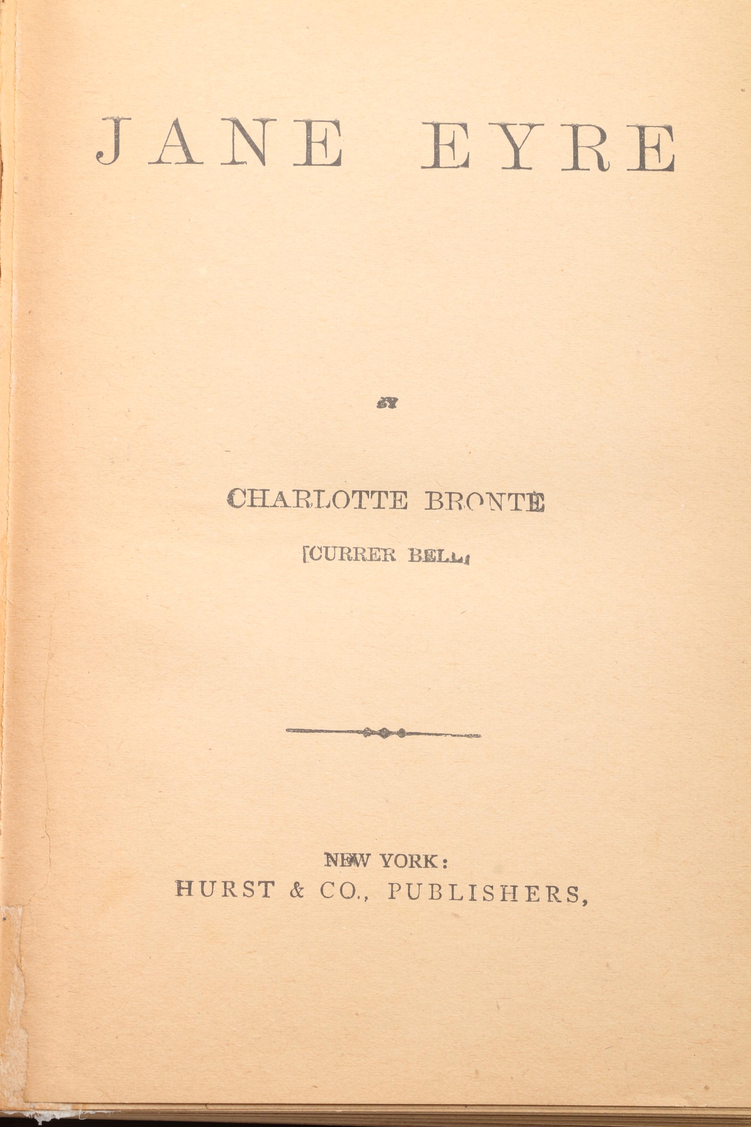 "Jane Eyre" by Charlotte Brontë, Mid to Late 19th Century