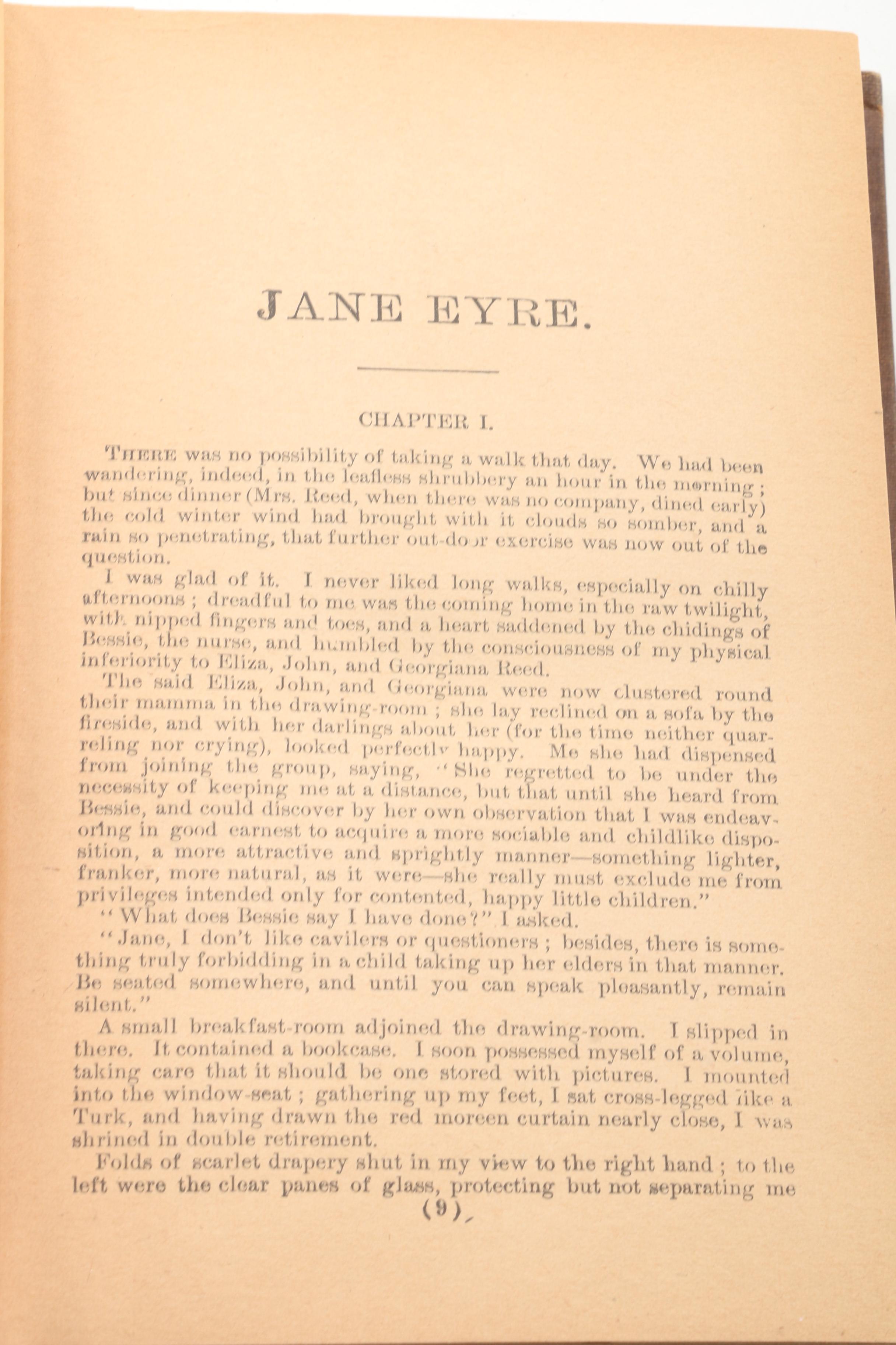 "Jane Eyre" by Charlotte Brontë, Mid to Late 19th Century