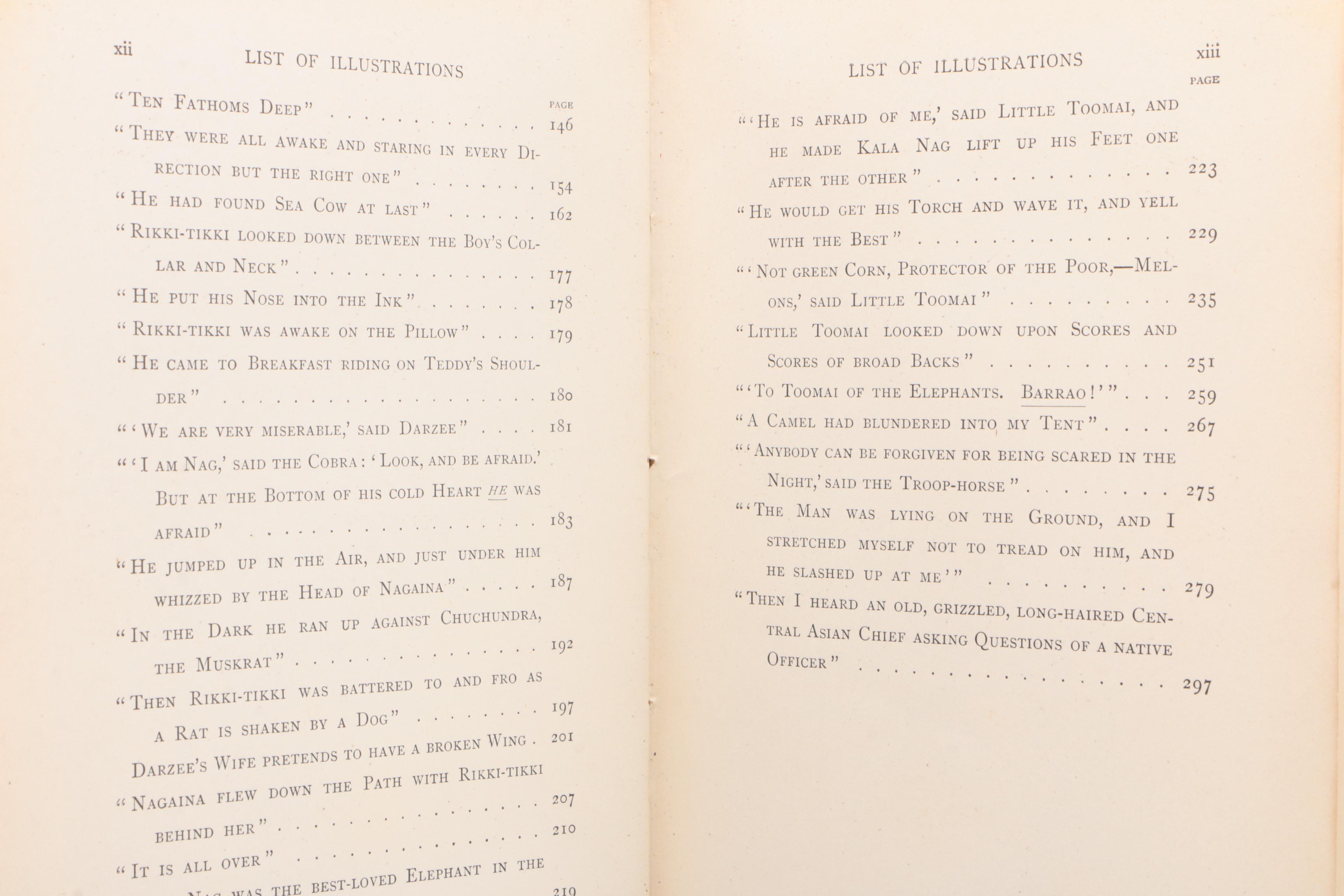 First American Edition "The Jungle Book" by Rudyard Kipling, 1894
