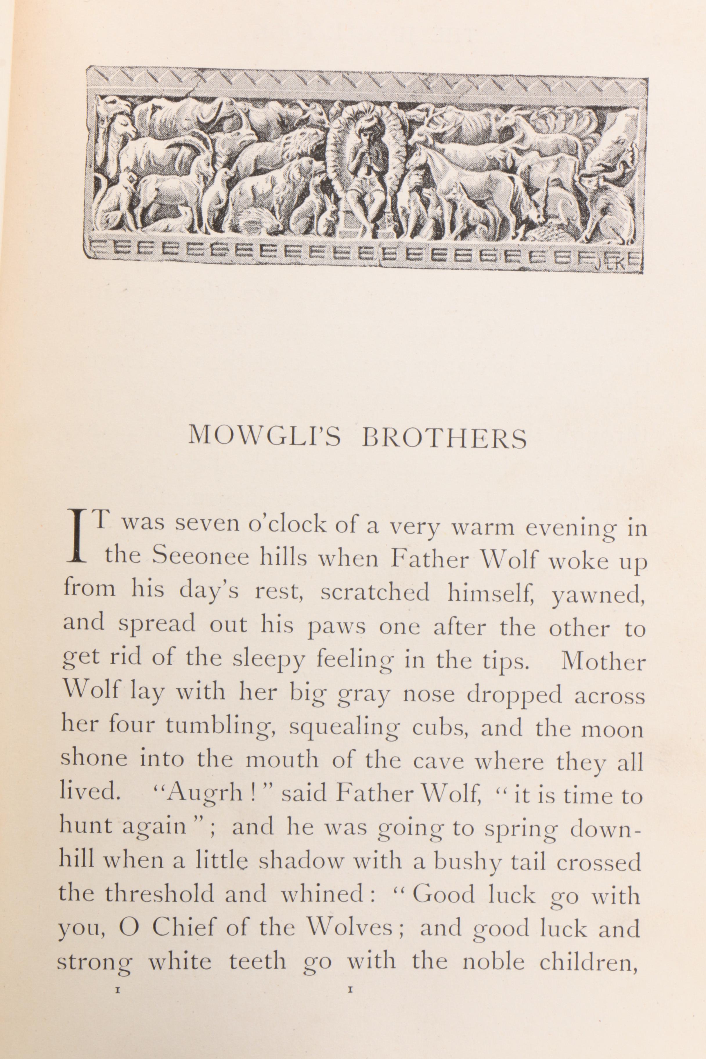 First American Edition "The Jungle Book" by Rudyard Kipling, 1894