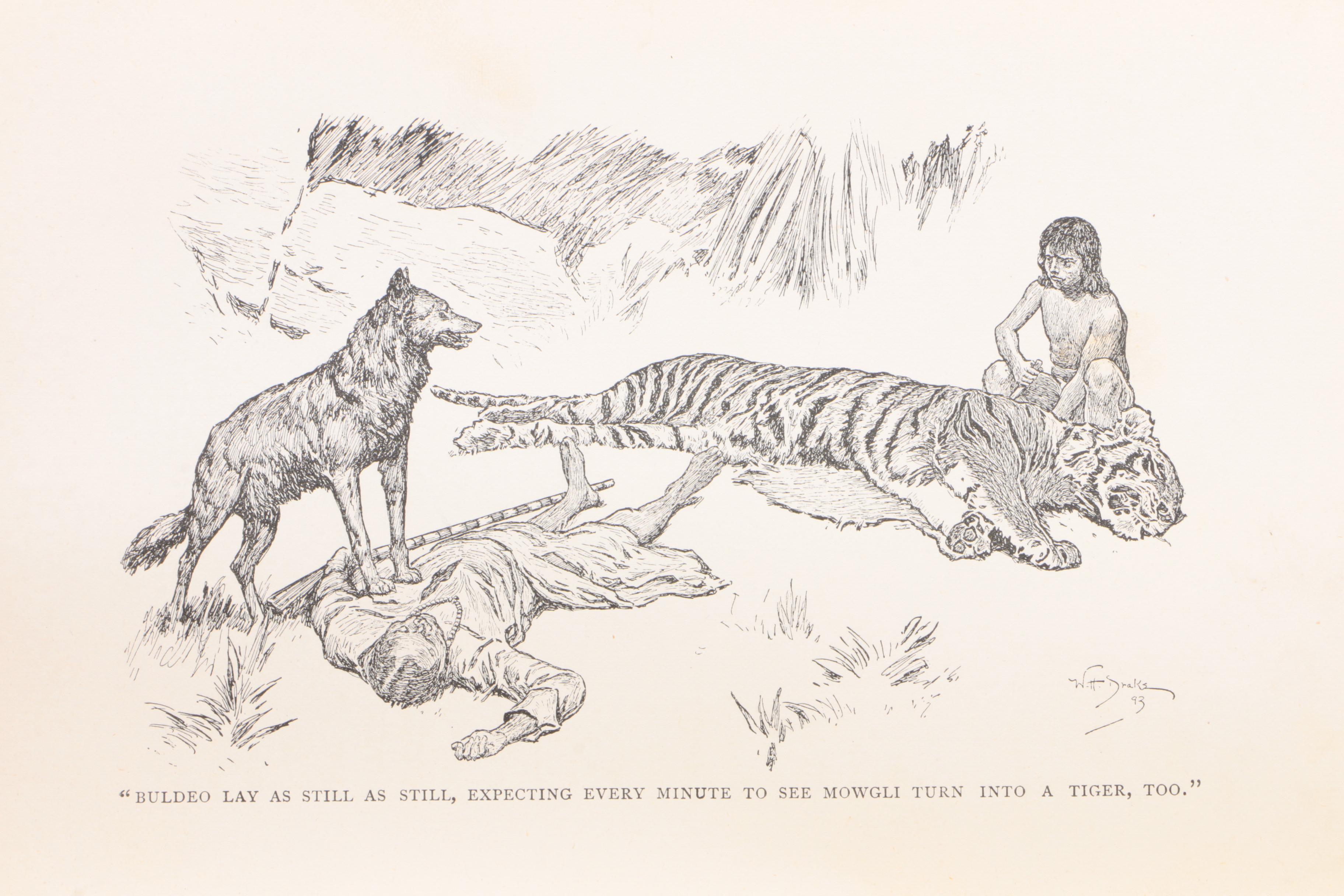 First American Edition "The Jungle Book" by Rudyard Kipling, 1894