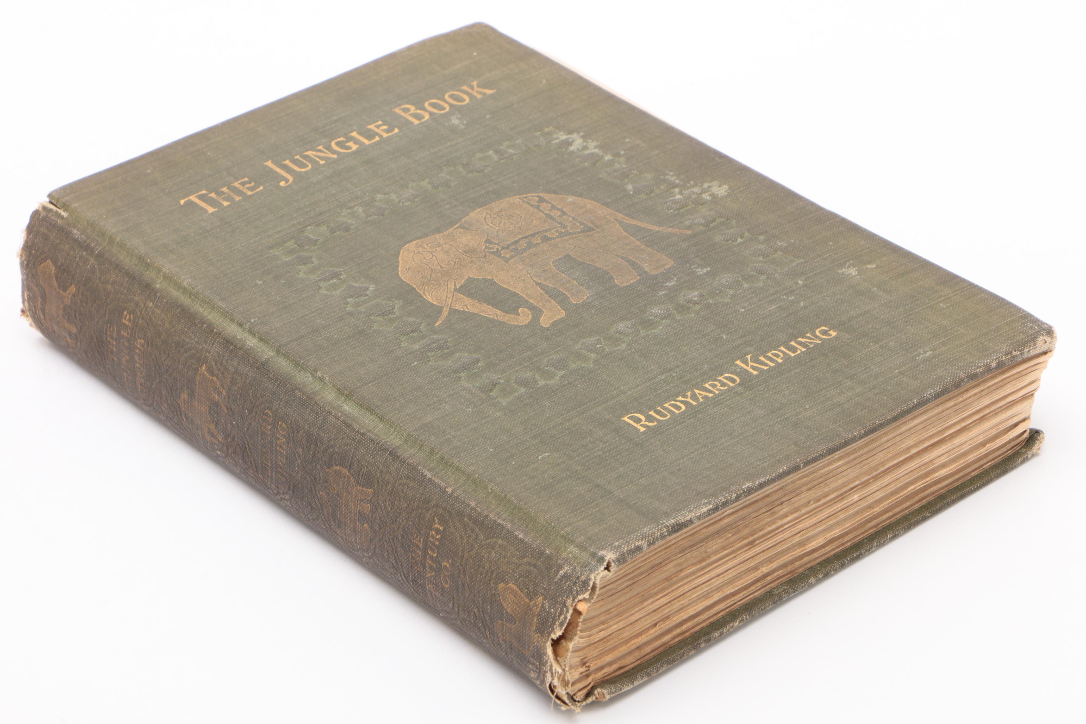 First American Edition "The Jungle Book" by Rudyard Kipling, 1894