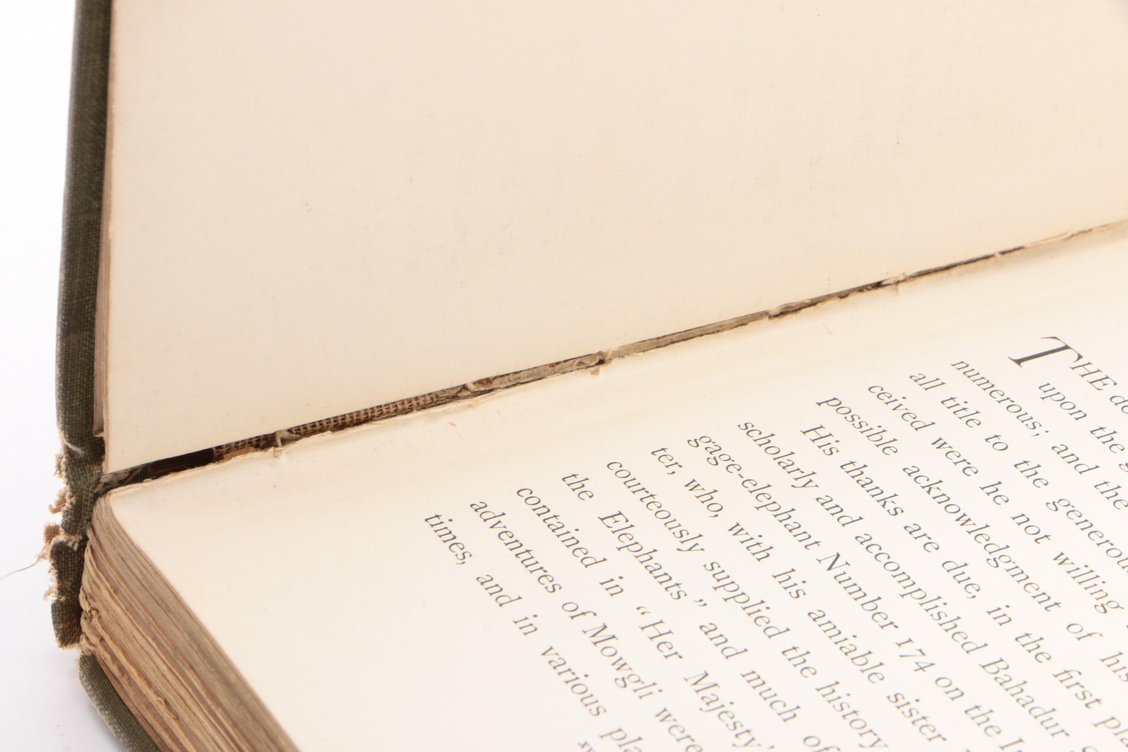 First American Edition "The Jungle Book" by Rudyard Kipling, 1894