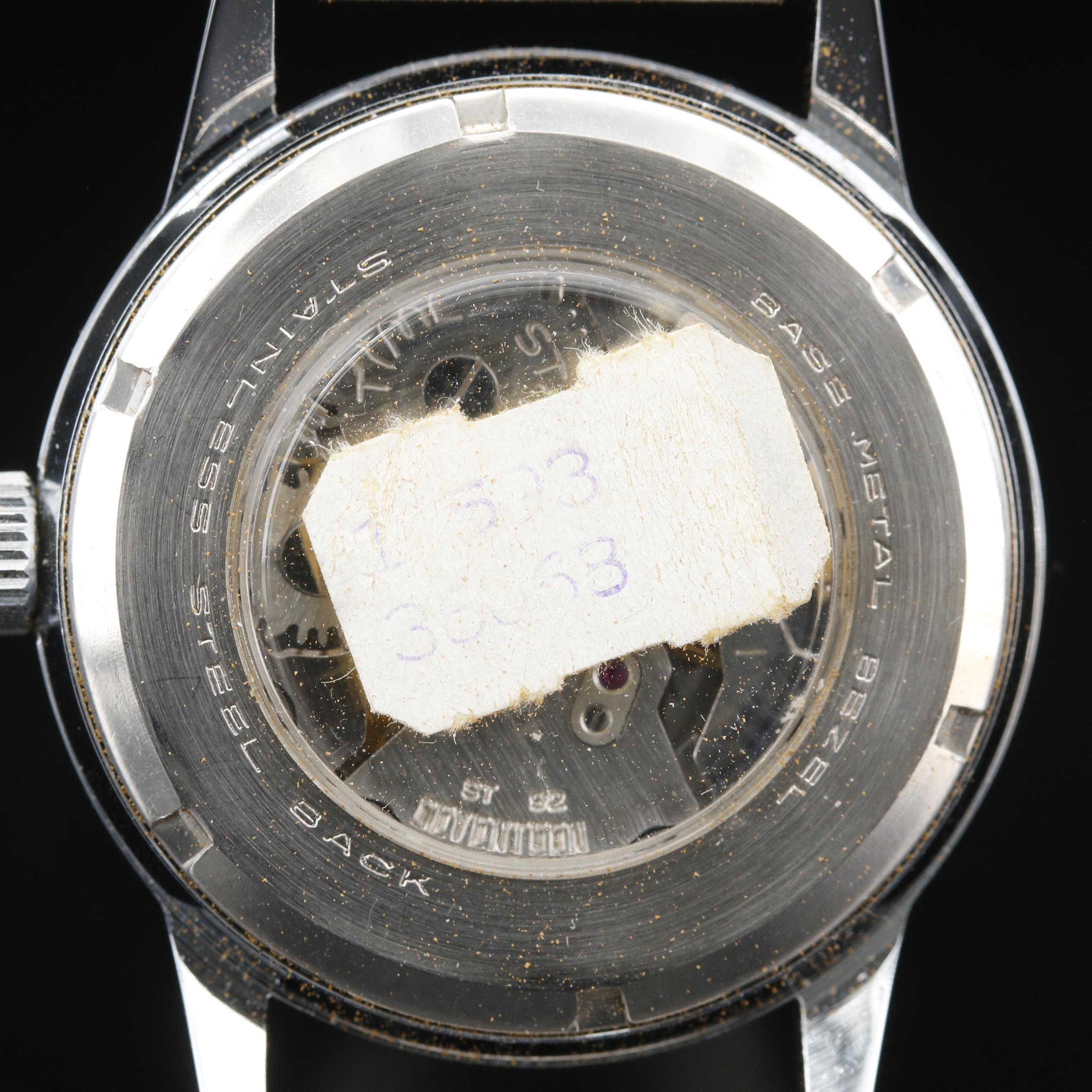 Mickey Mouse Disney Land 17 Jewels Stem Wind Watch