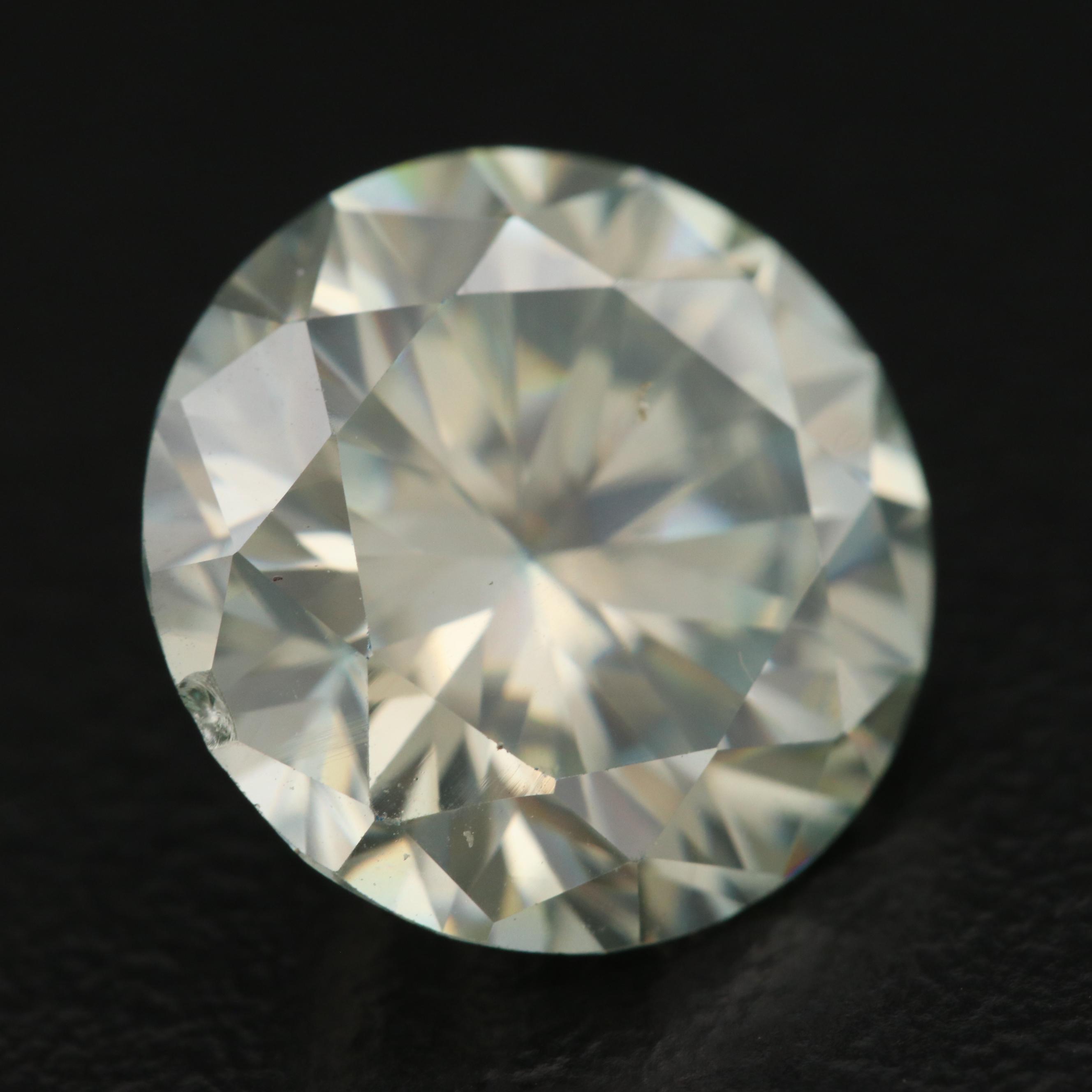 Loose Round Faceted Moissanite